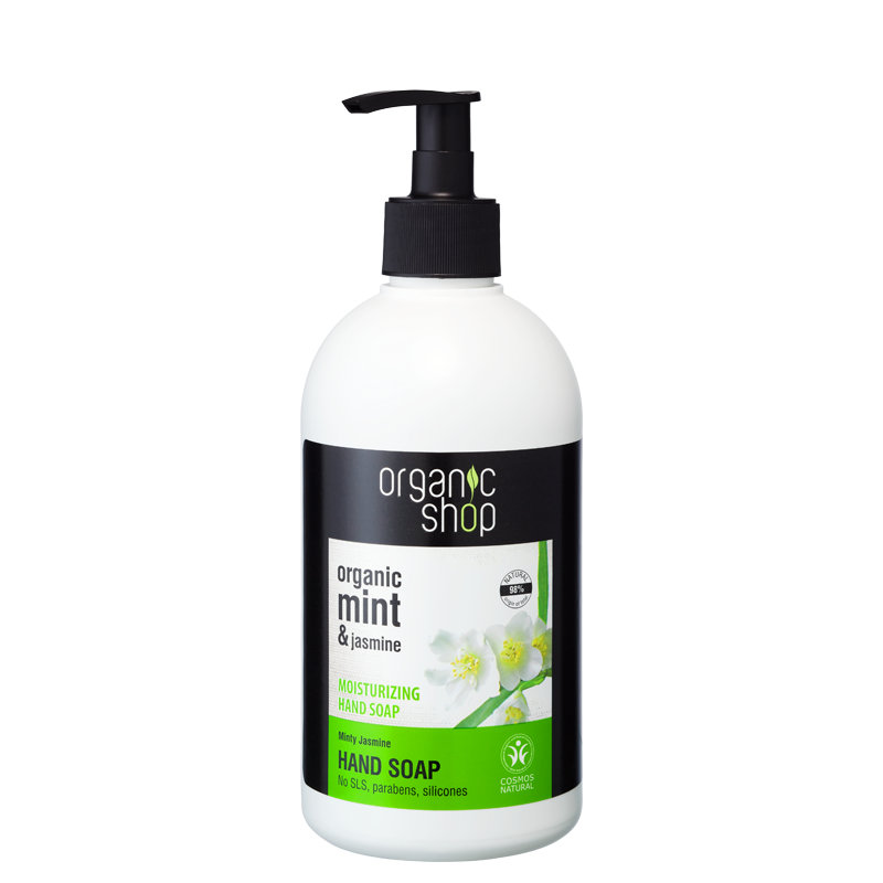 Fotografie Organic Shop Hydratační tekuté mýdlo na ruce Mátový jasmín 500 ml