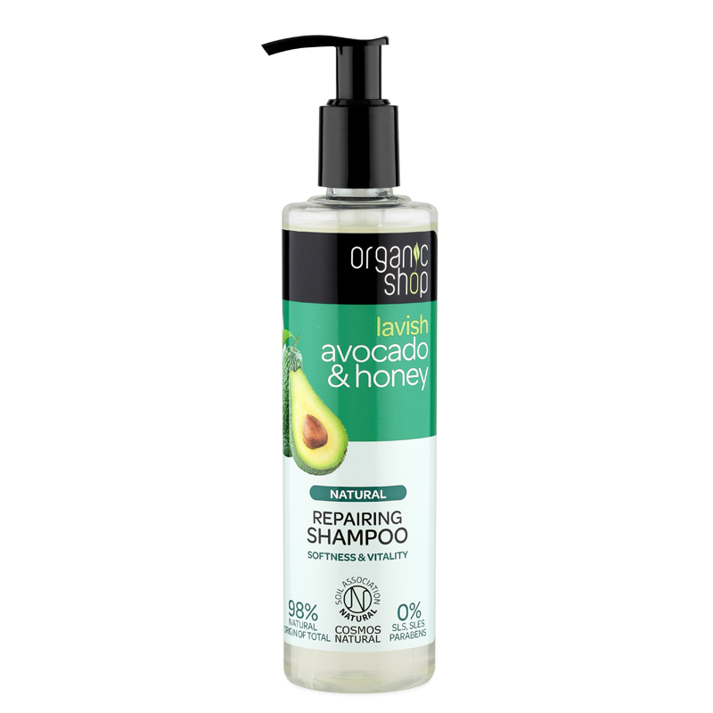 Fotografie Organic Shop Regenerační šampón Avokádo a Med 280 ml