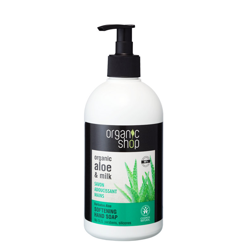 Organic Shop Zjemňující tekuté mýdlo na ruce Aloe z Barbadosu 500 ml