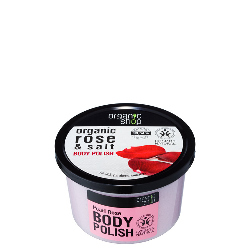 Organic Shop Tělový peeling Růže & Sůl 250 ml