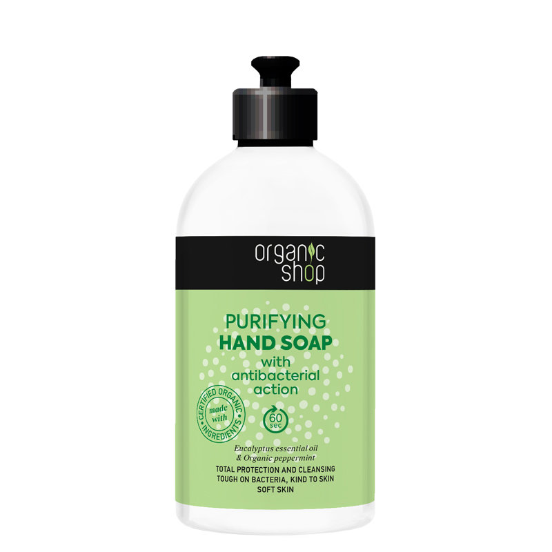 Organic Shop Tekuté mýdlo na ruce s antibakteriálními účinky 500 ml