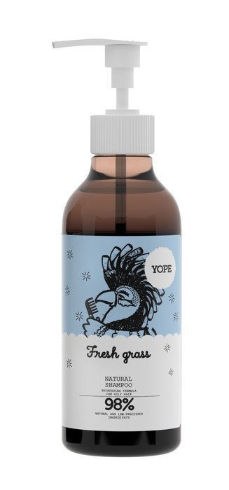 Yope Šampon pro mastné vlasy Čerstvá tráva 300 ml