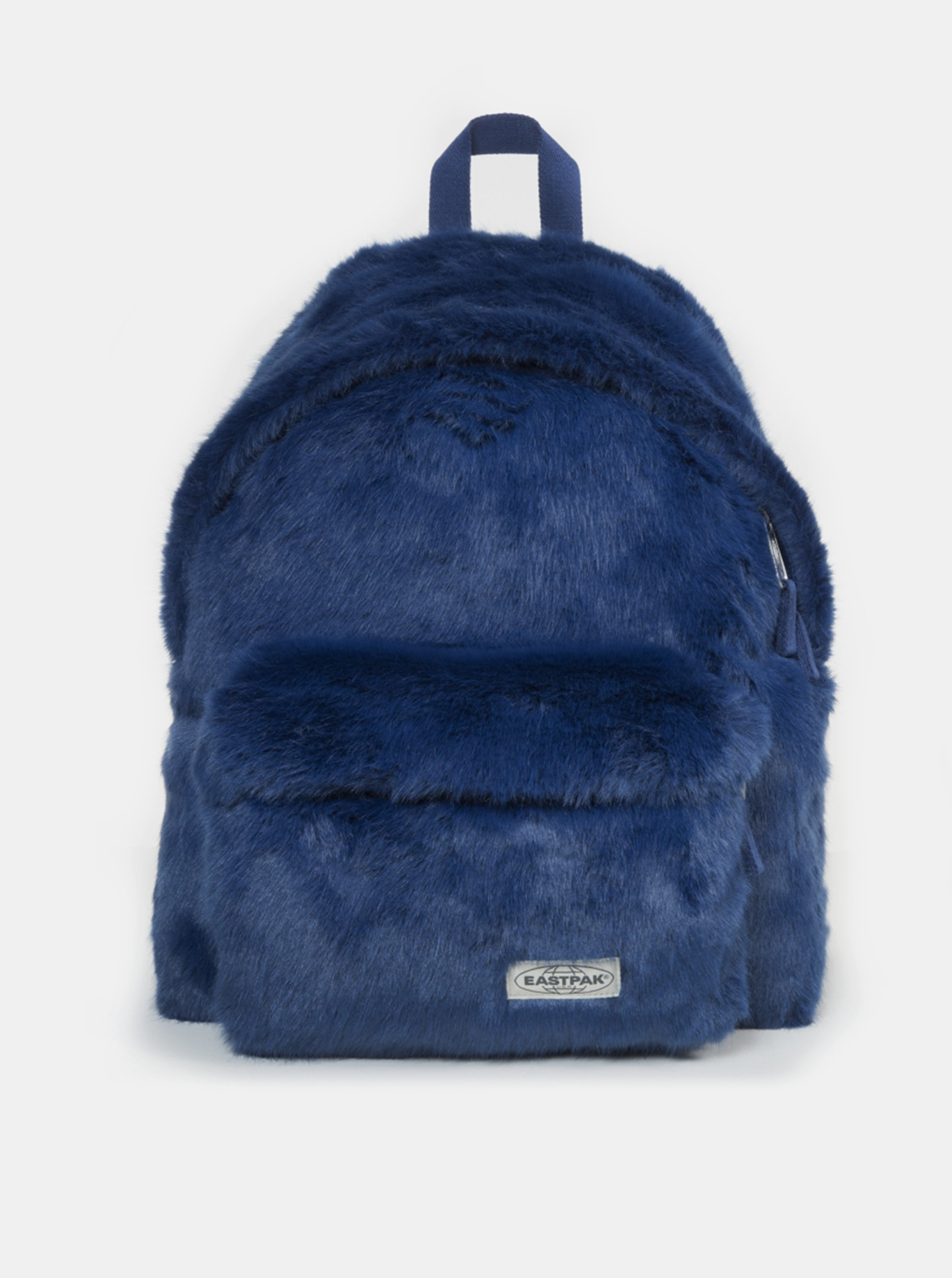 Tmavě modrý batoh z umělého kožíšku Eastpak 24 l