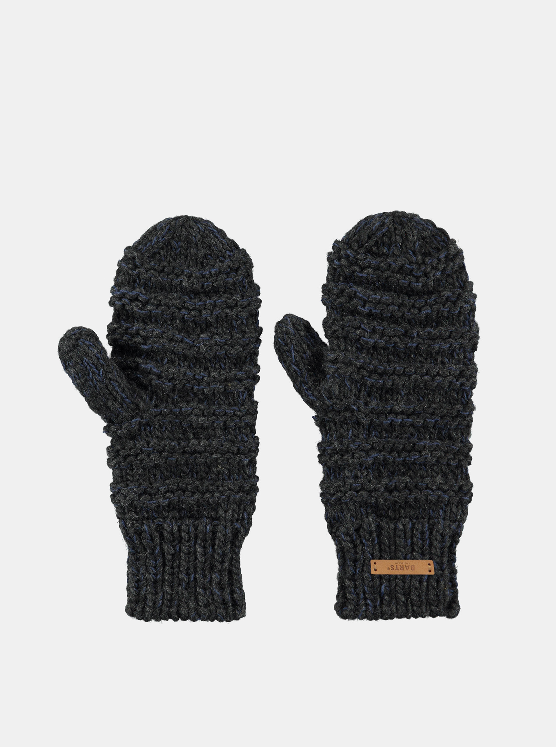 Fotografie Tmavě šedé dámské rukavice s příměsí vlny Barts