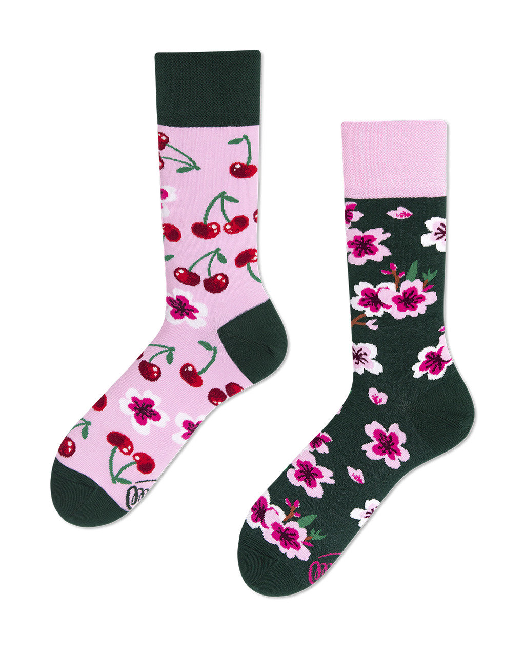 Fotografie Many Mornings barevné ponožky Cherry Blossom