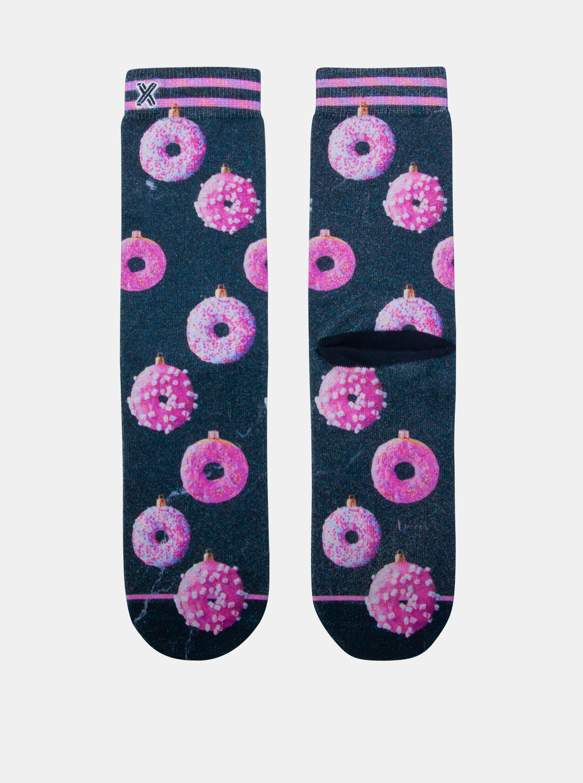 Fotografie Modro-růžové dámské ponožky XPOOOS