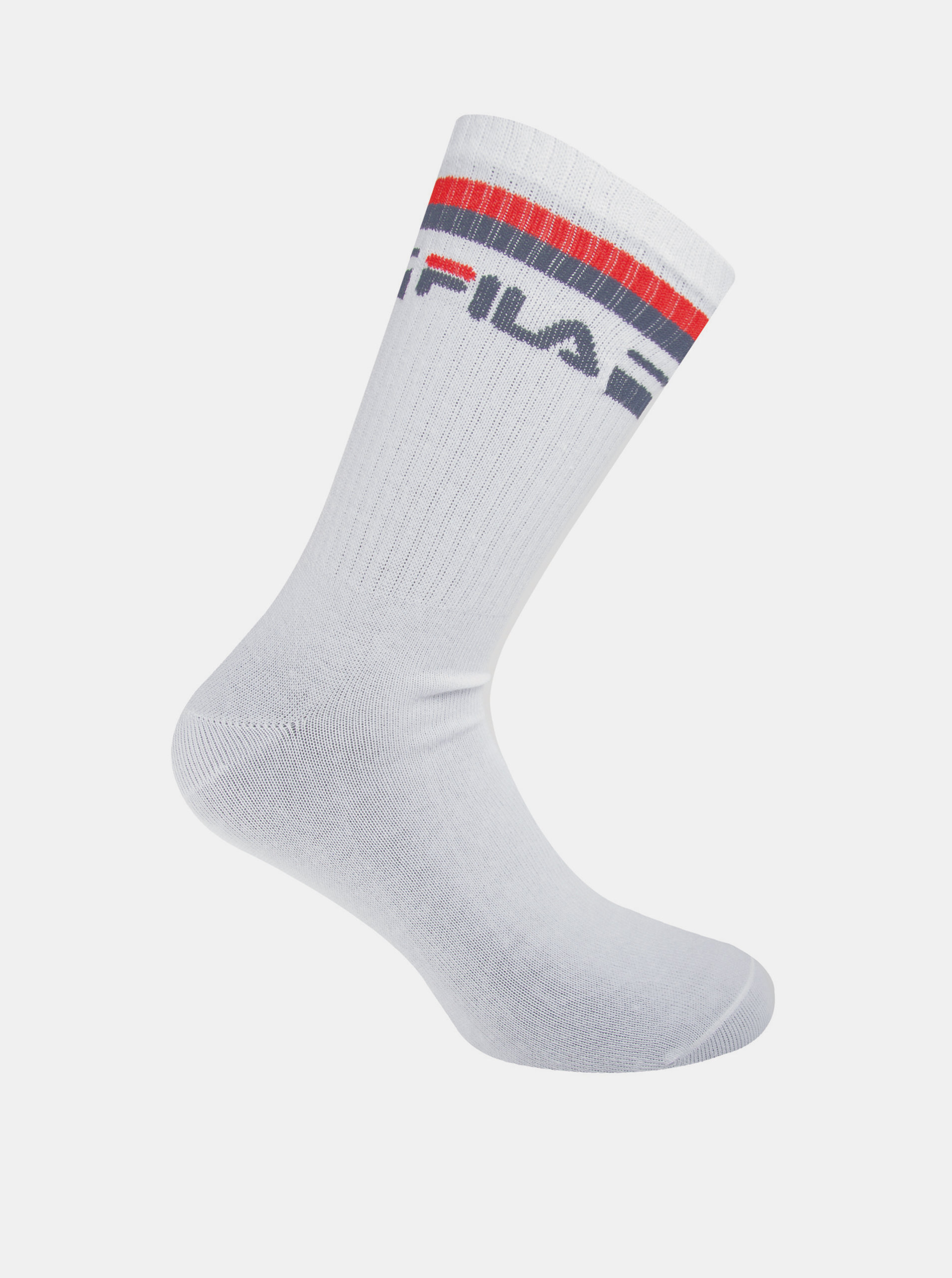 Fotografie Sada dvou párů bílých dámských ponožek FILA