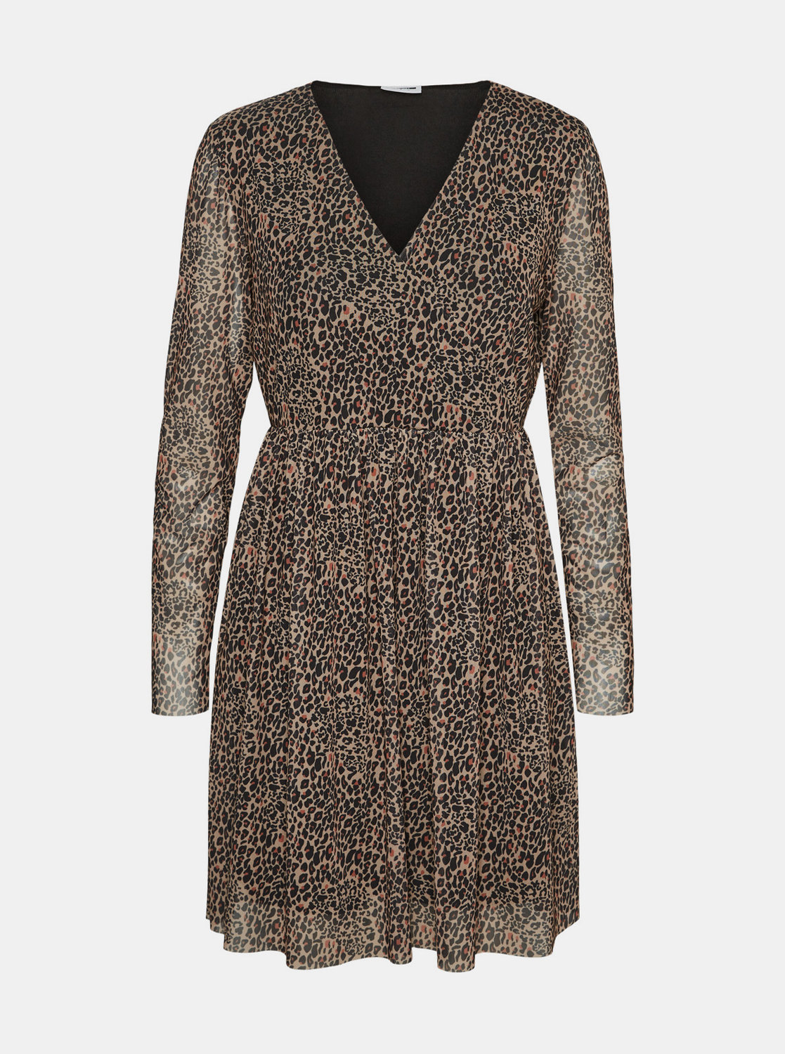 Fotografie Béžové šaty s leopardím vzorem Noisy May Lesly
