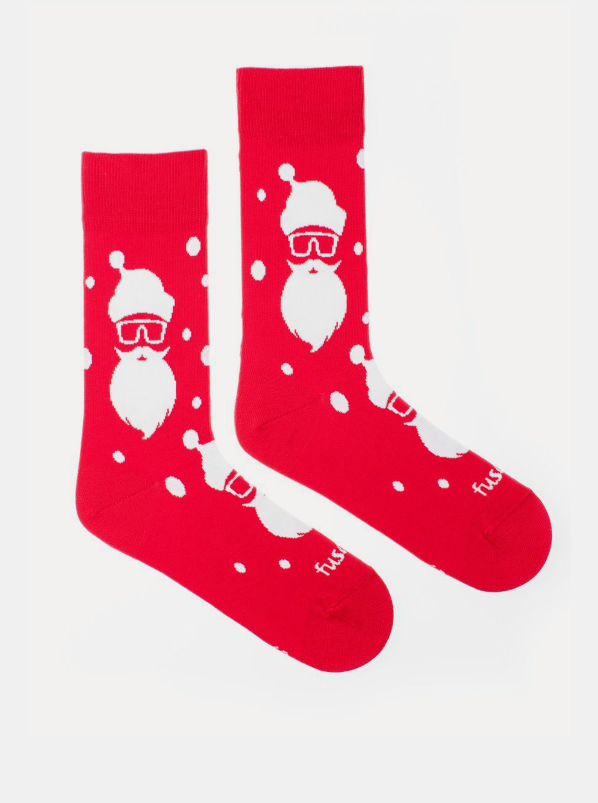 Fotografie Červené vzorované ponožky Fusakle Hipstamráz