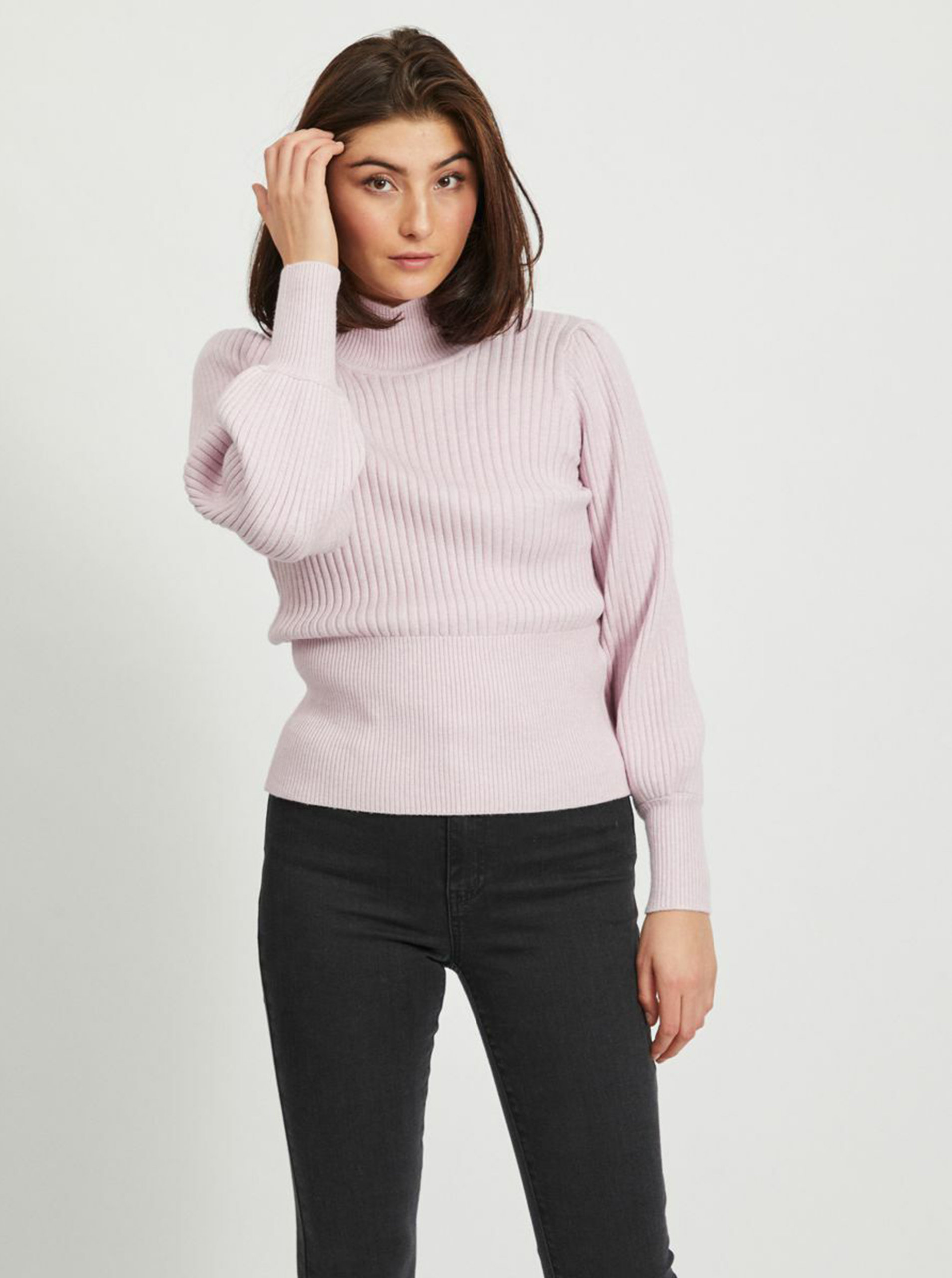 Fotografie Růžový svetr se stojáčkem .OBJECT-Nola