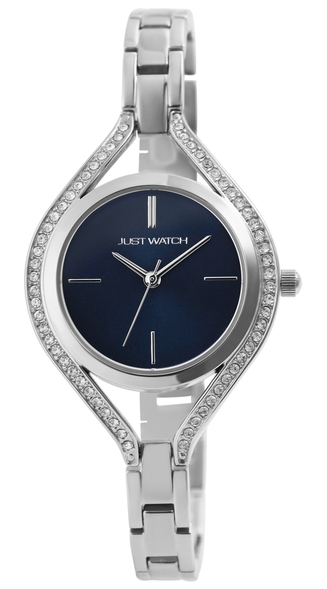 Fotografie Dámské hodinky s nerezovým páskem ve stříbrné barvě Just Watch