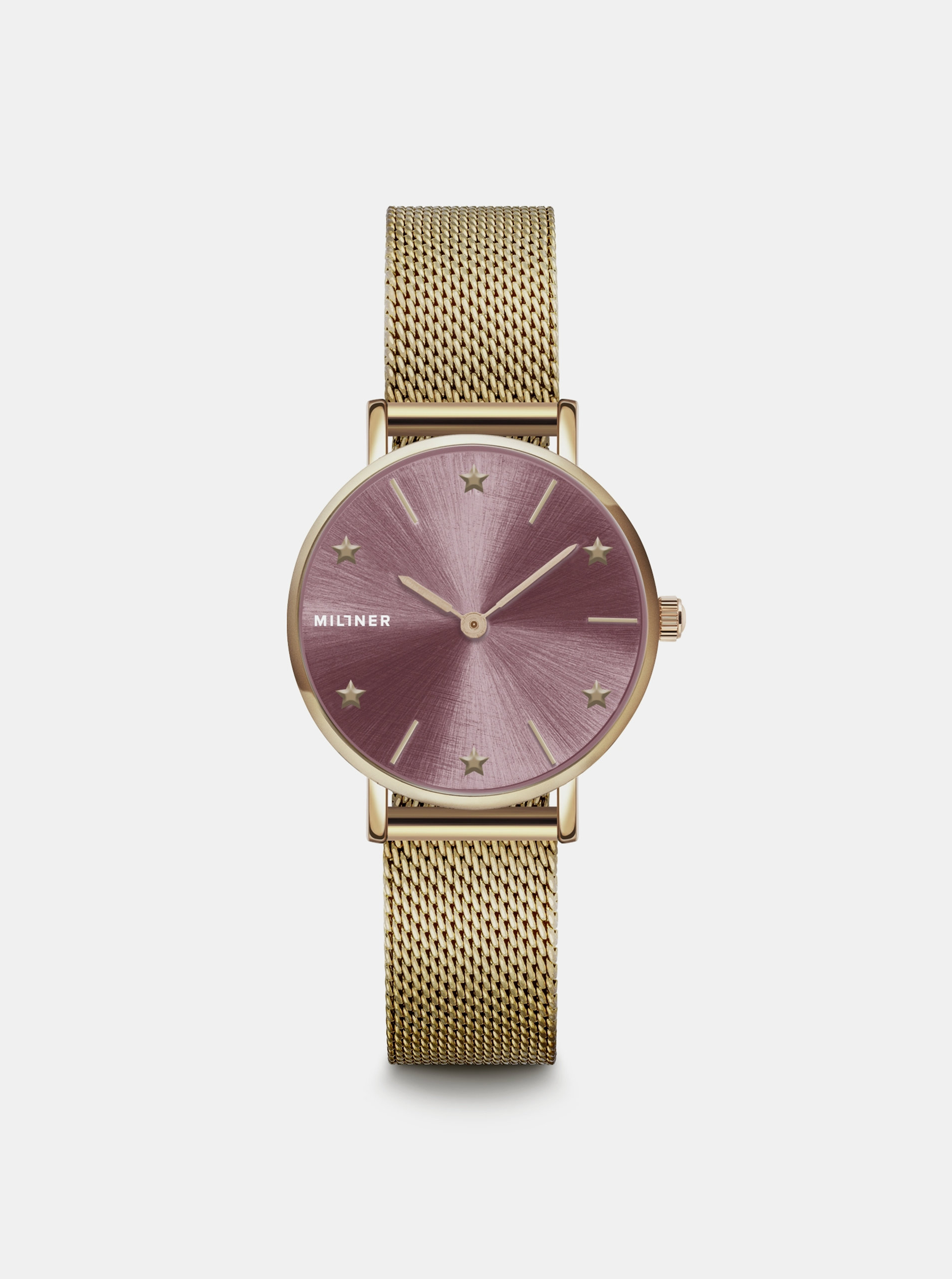Fotografie Dámské hodinky s nerezovým páskem ve zlaté barvě Millner Cosmos