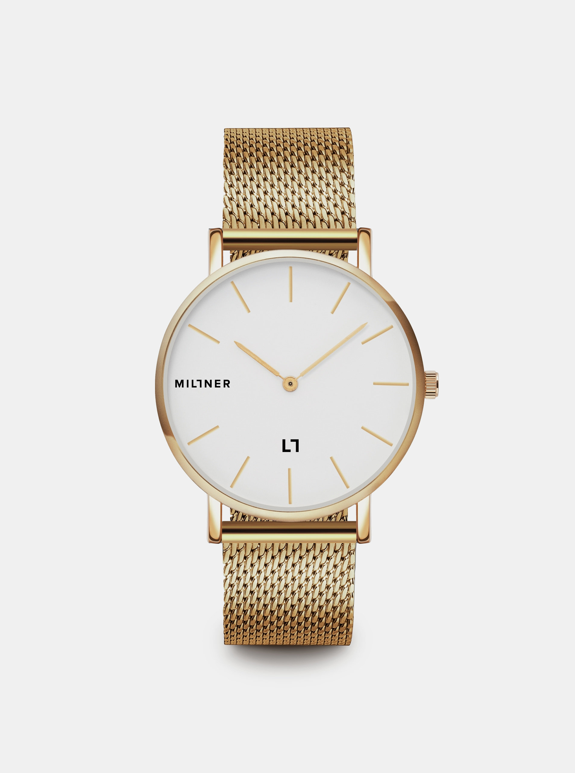 Fotografie Dámské hodinky s nerezovým páskem ve zlaté barvě Millner Mayfair