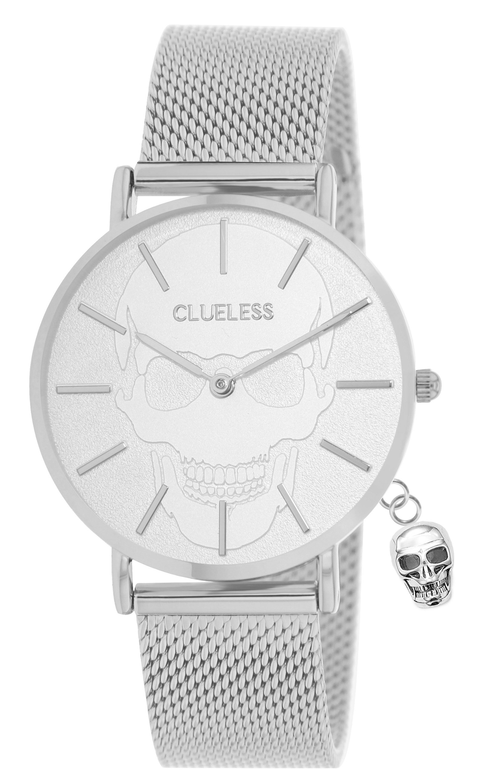 Dámské hodinky s nerezovým páskem ve stříbrné barvě Clueless