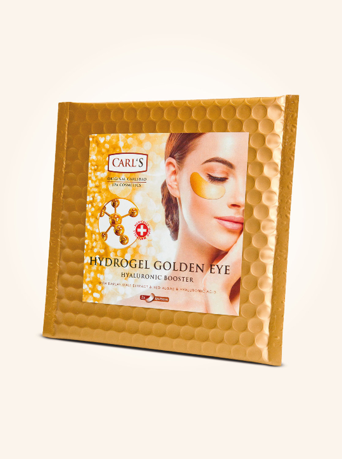 Hydrogelová zlatá oční maska CARL'S 3 g