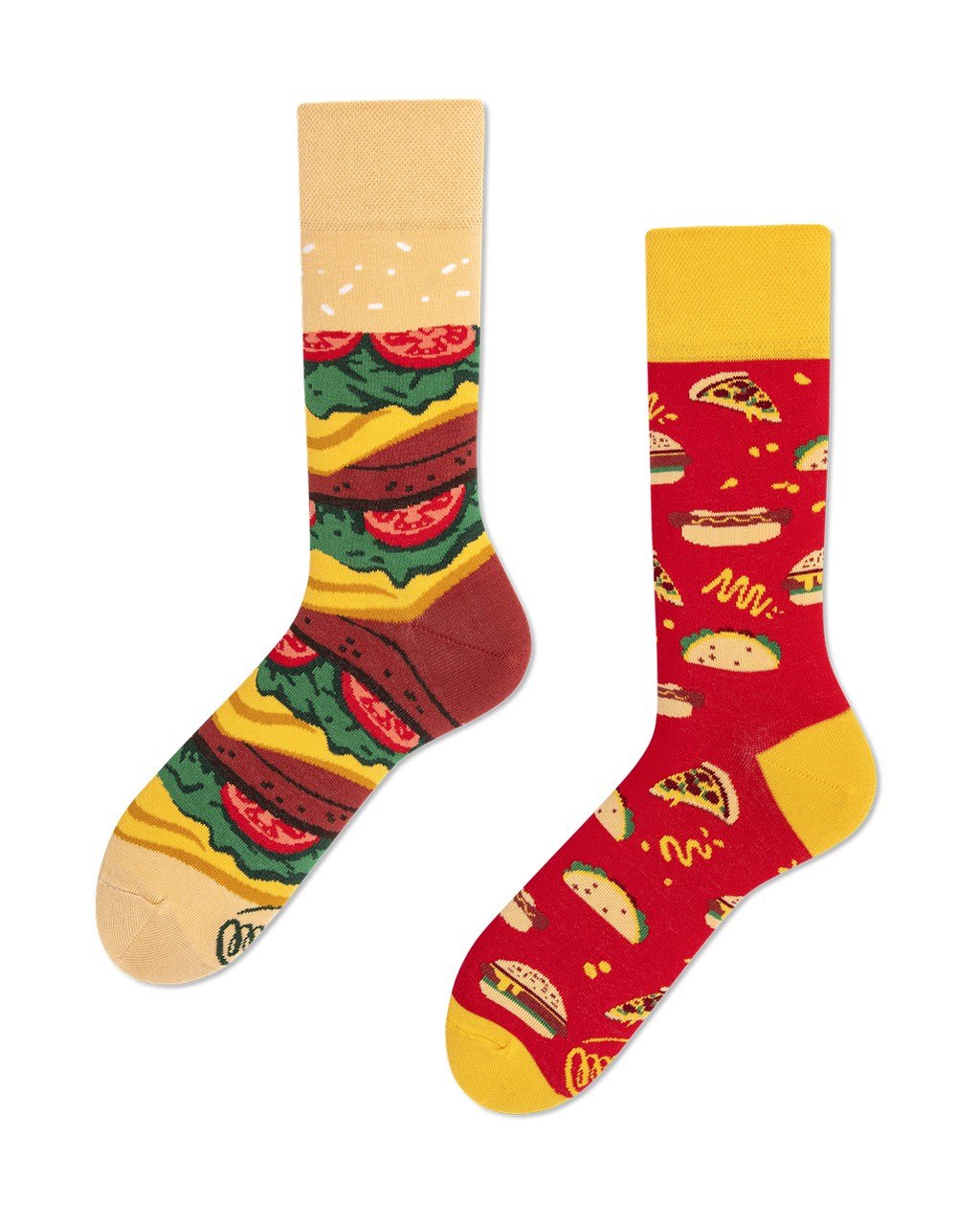 Many Mornings barevné ponožky Fast Food