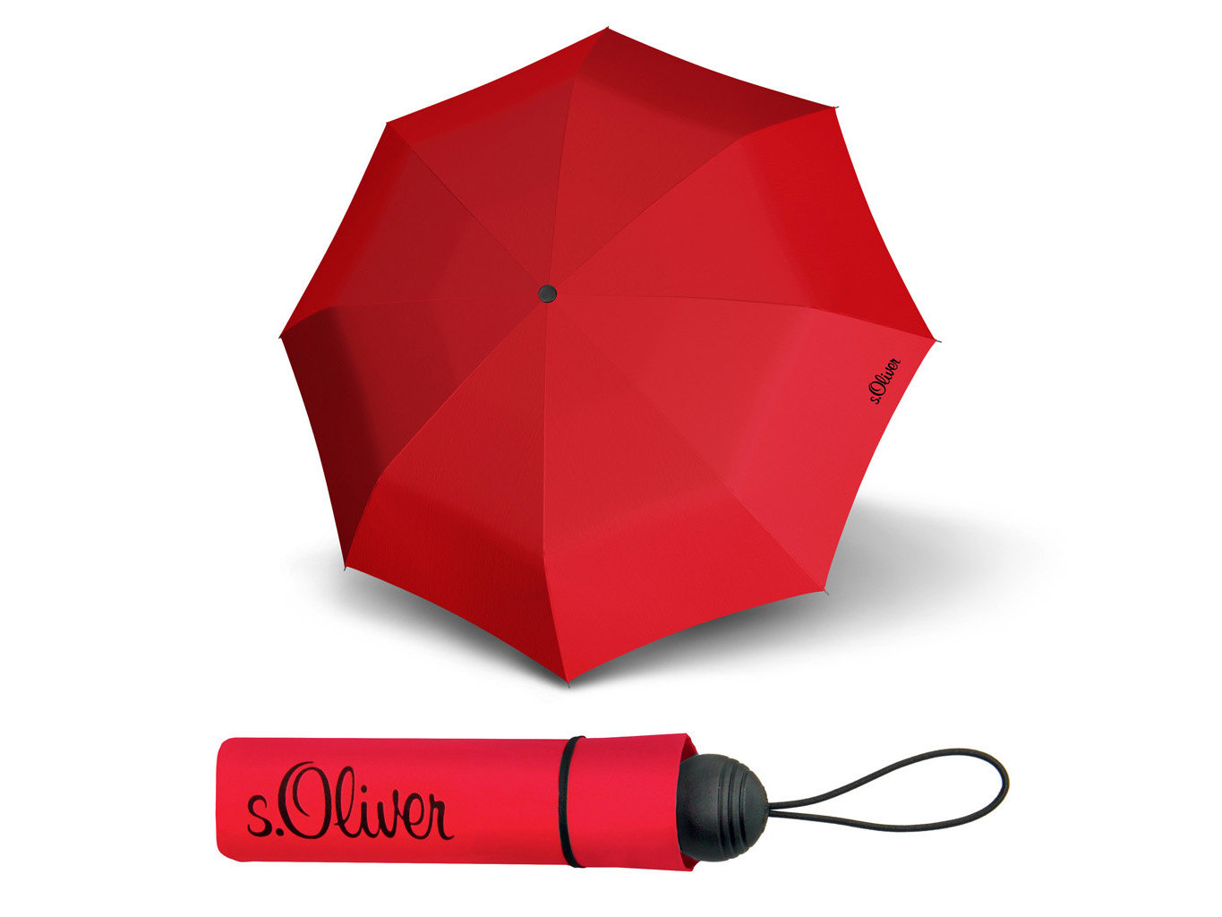 Fotografie s.Oliver Fruit Cocktail červený skládací deštník - Červená