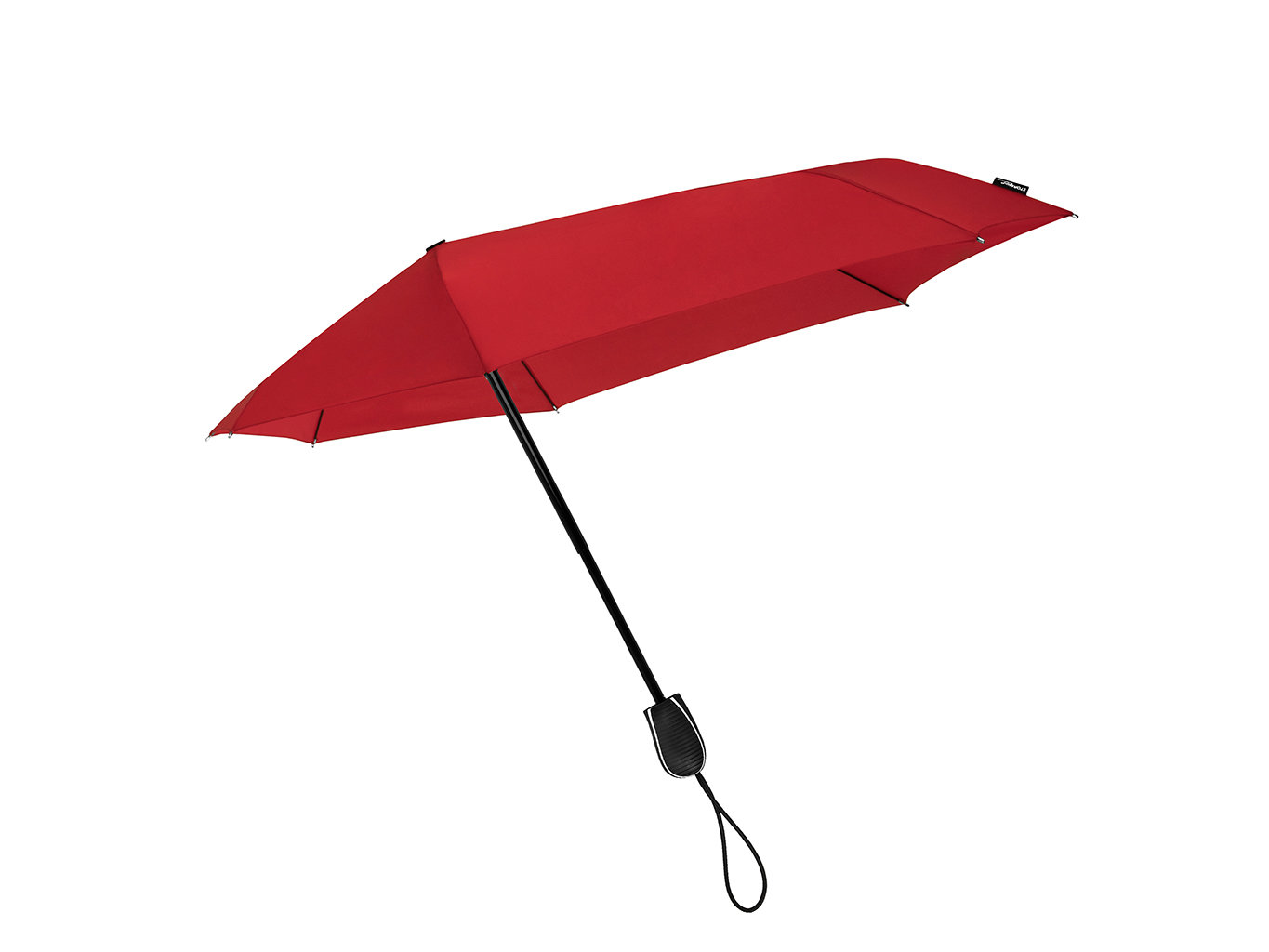 Fotografie STORMini® STORMini® Red aerodynamický větruodolný skládací deštník - Červená