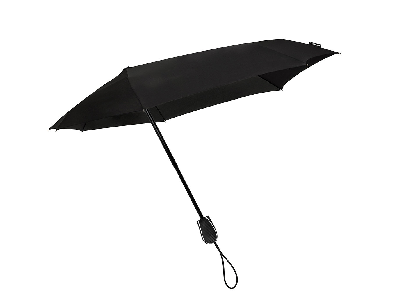 Fotografie STORMini® STORMini® Black aerodynamický větruodolný skládací deštník - Černá