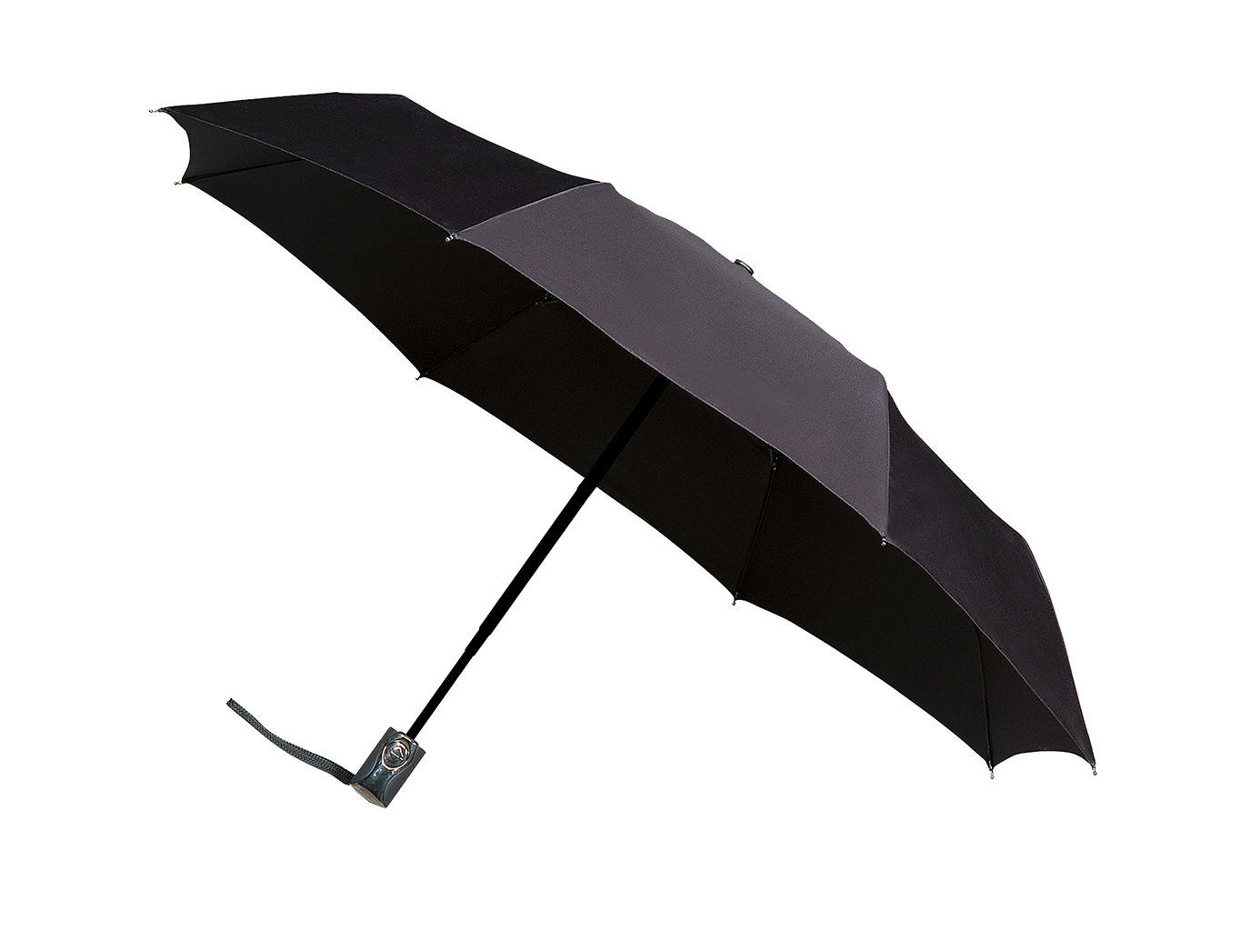 Fotografie miniMAX® Royal Black plně automatický skládací deštník - Černá