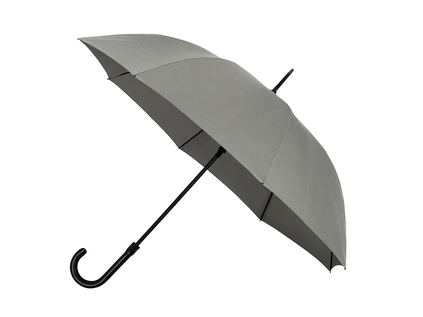 Fotografie IMPLIVA Falcone® De luxe Grey jednobarevný holový deštník - Šedá