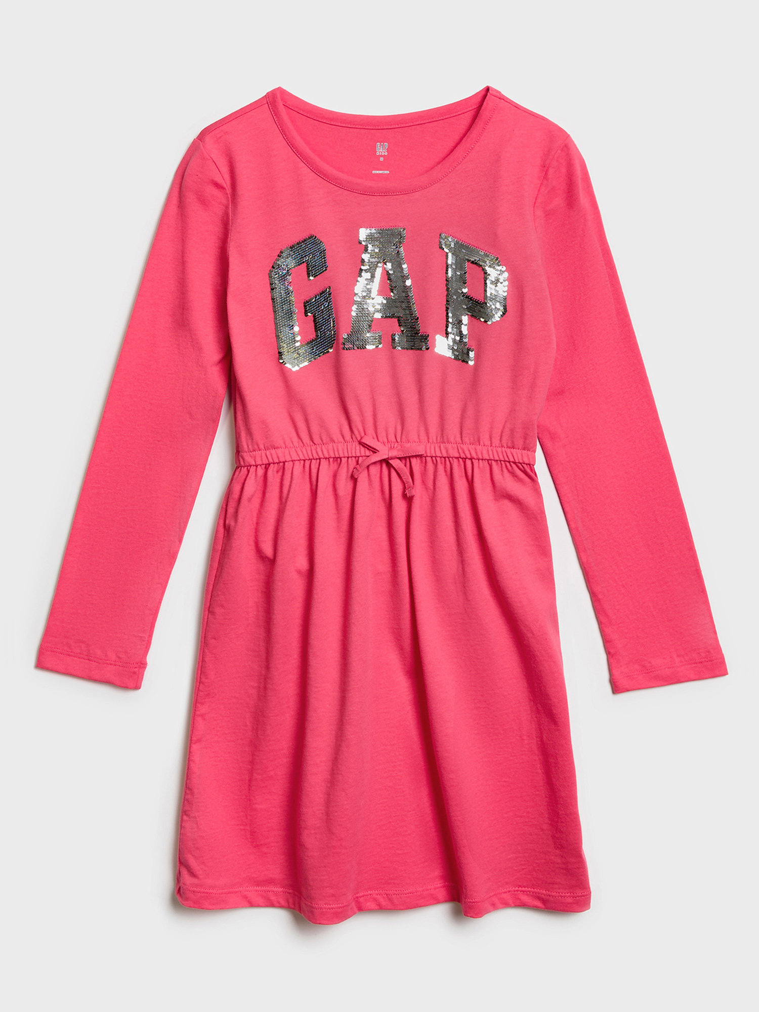 Fotografie Červené holčičí šaty GAP Logo
