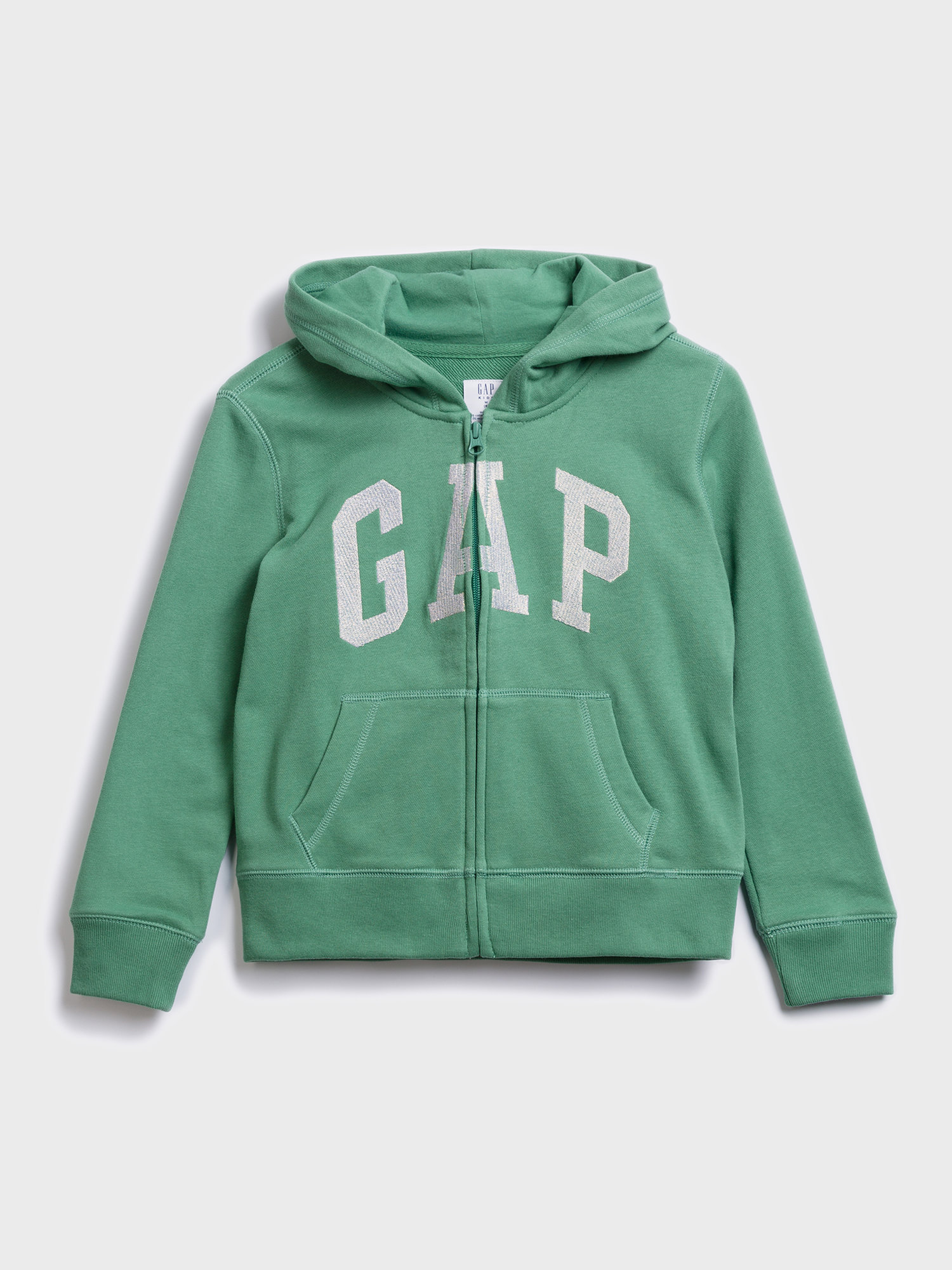 Fotografie Zelená holčičí mikina GAP Logo