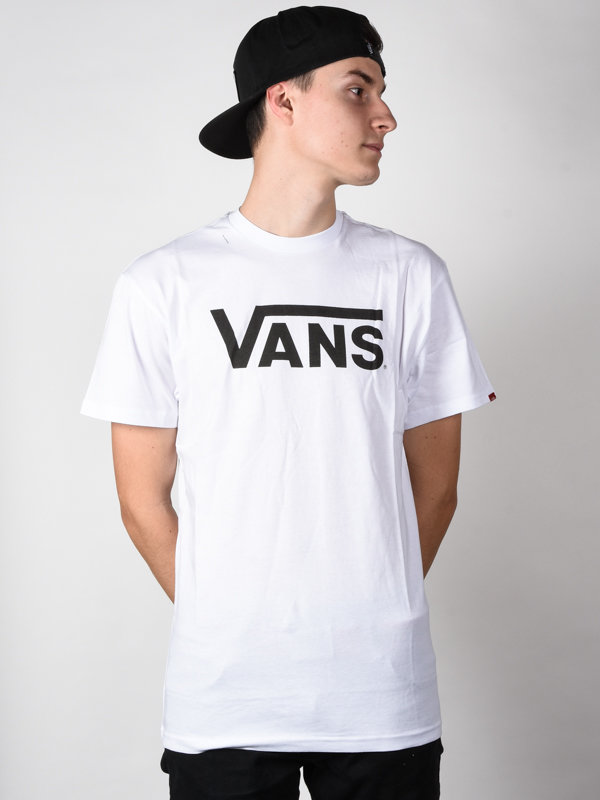 Fotografie Vans CLASSIC white/black pánské triko s krátkým rukávem - bílá