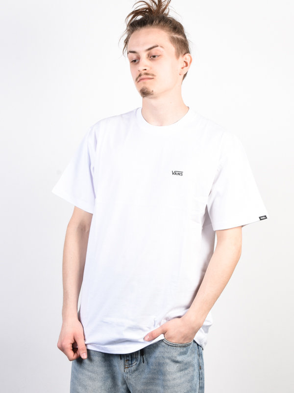 Fotografie Vans LEFT CHEST LOGO white/black pánské triko s krátkým rukávem - bílá