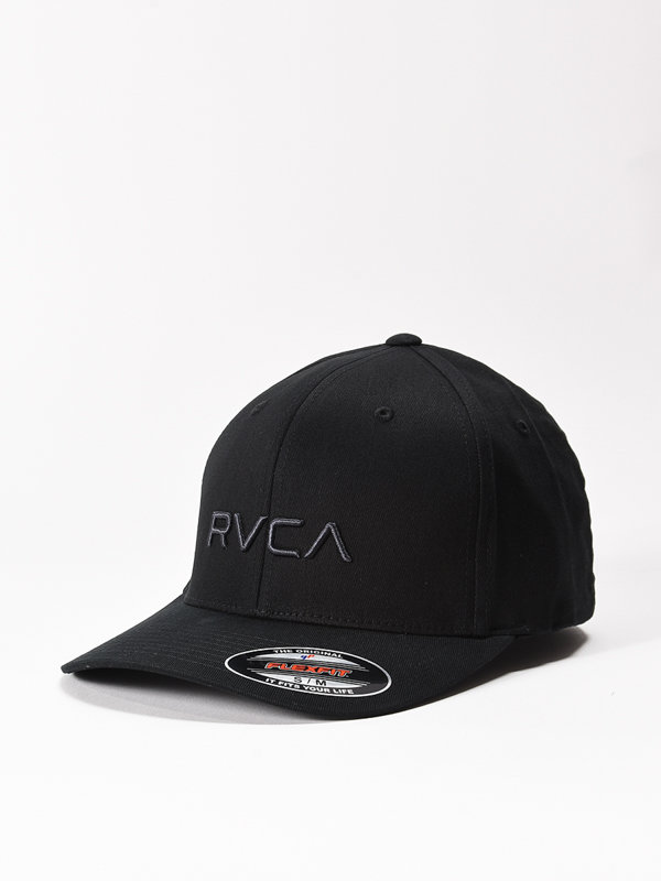 RVCA FLEX FIT black baseballová kšiltovka - černá