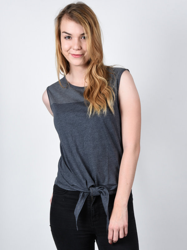 Fotografie Element TRACY black dámské triko s krátkým rukávem - šedá