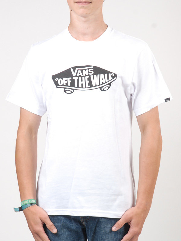 Vans OTW white/black dětské triko s krátkým rukávem - bílá