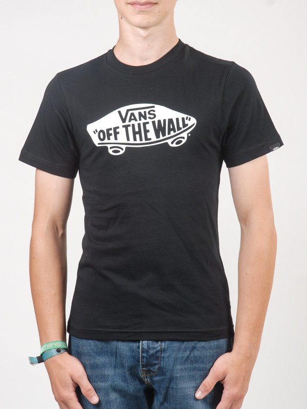 Vans OTW black/white dětské triko s krátkým rukávem - černá