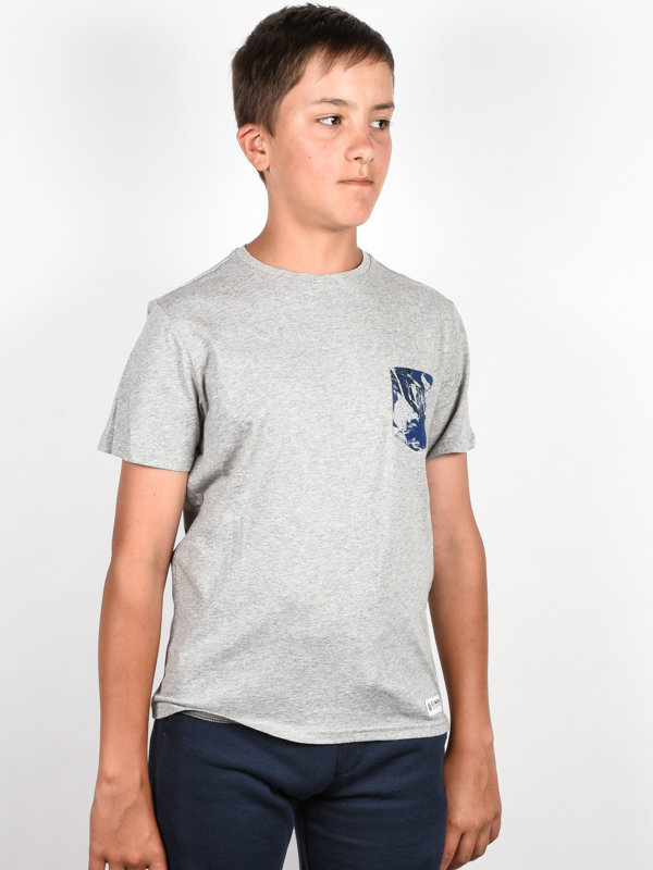 Element VOLSON grey heather dětské triko s krátkým rukávem - šedá