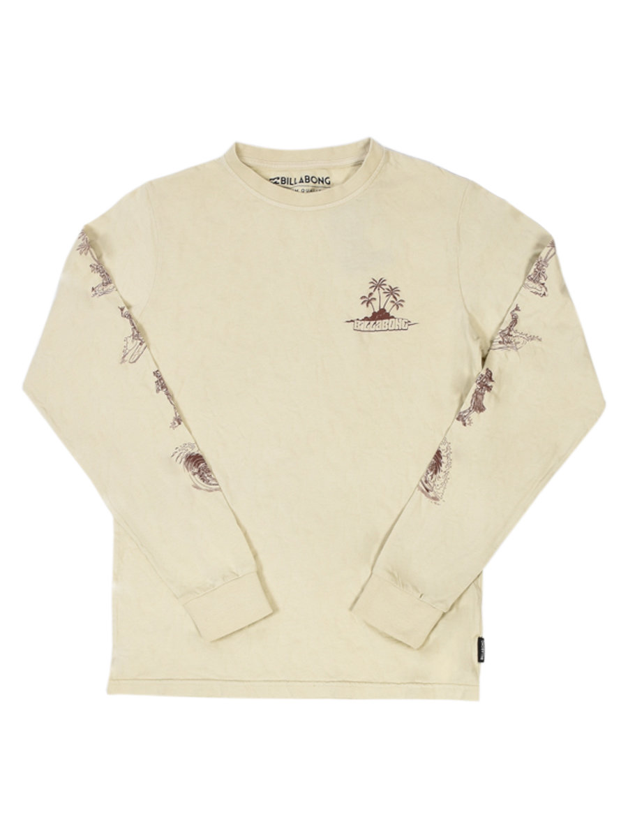 Billabong HOULA ISLAND CHINO dětské triko s dlouhým rukávem - béžová