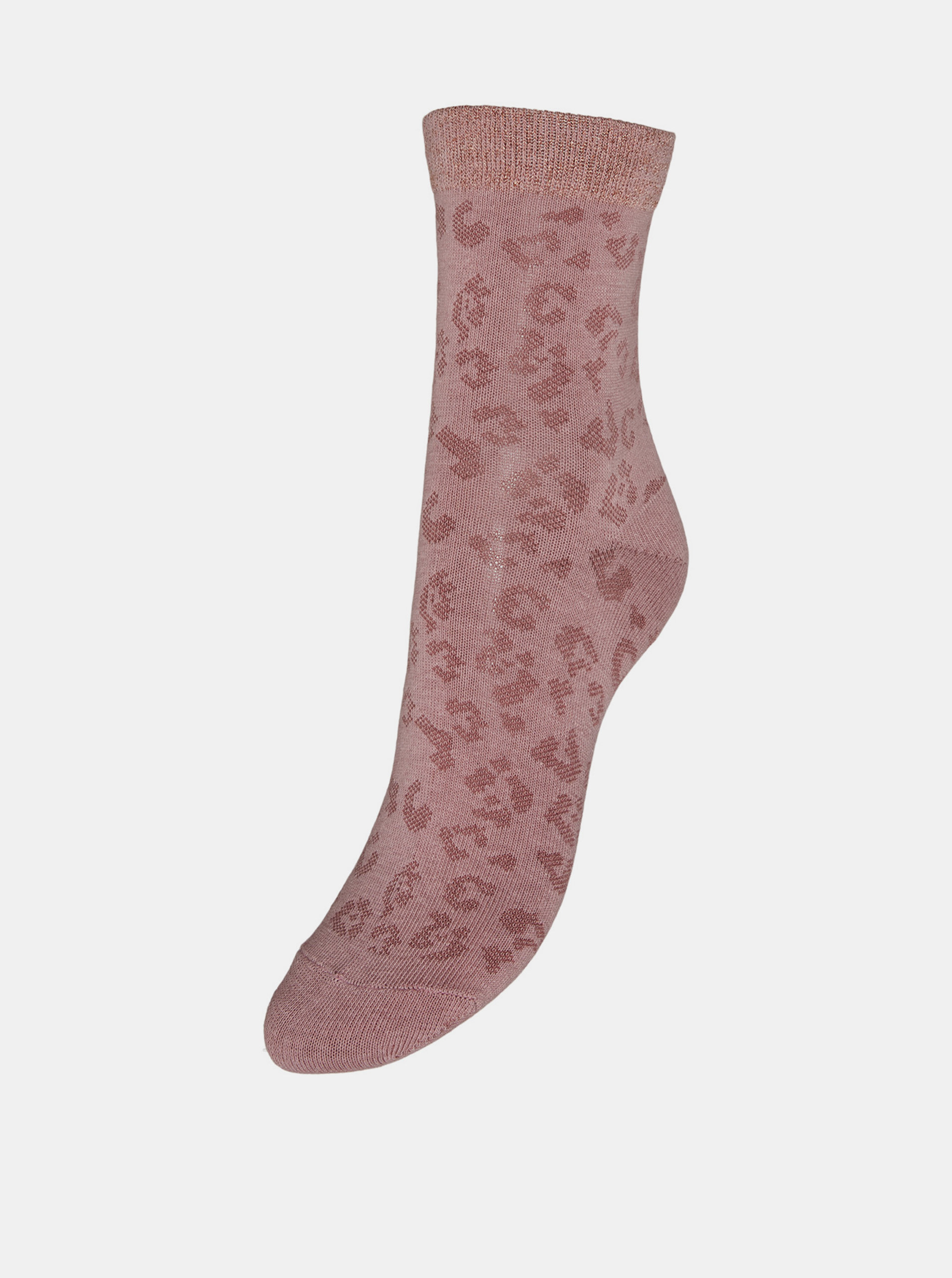 Fotografie Růžové vzorované ponožky VERO MODA-Leoline
