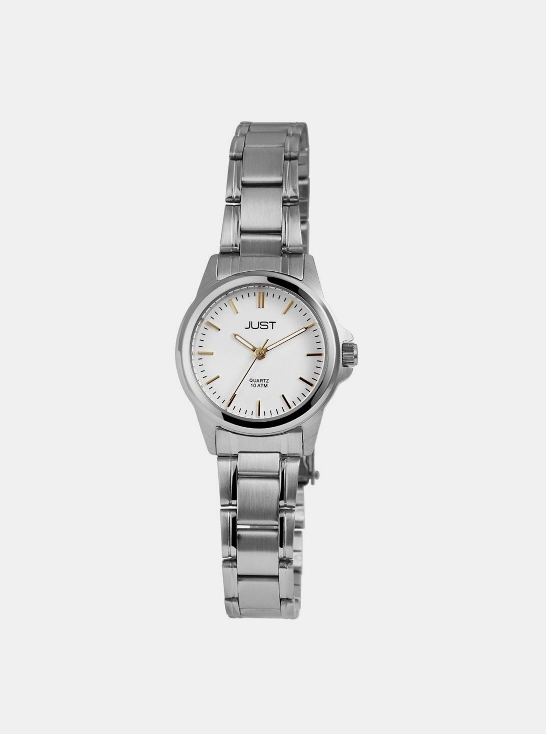 Fotografie Dámské hodinky s nerezovým páskem ve stříbrné barvě Just