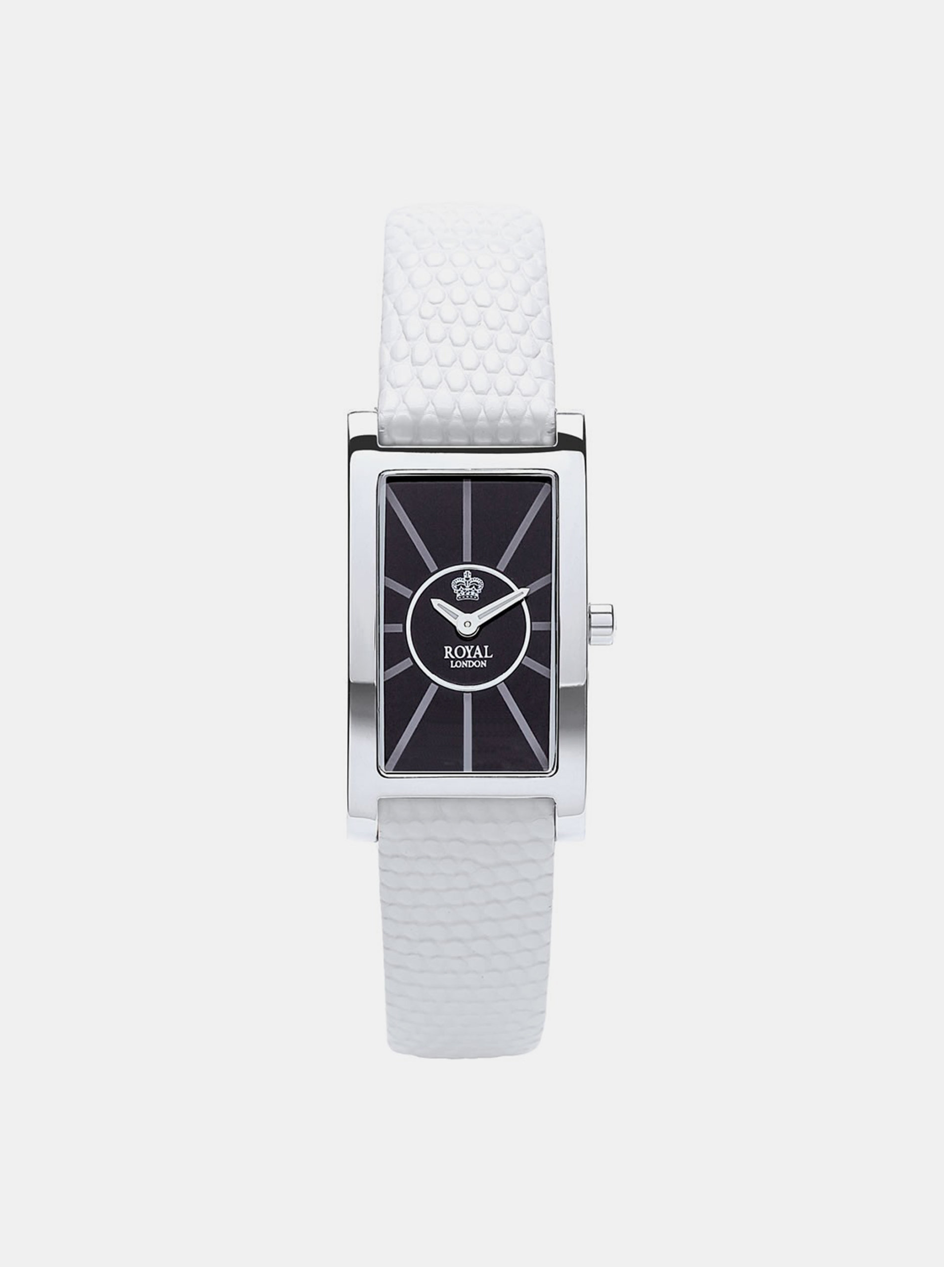 Fotografie Dámské hodinky s bílým koženým páskem Royal London 2018