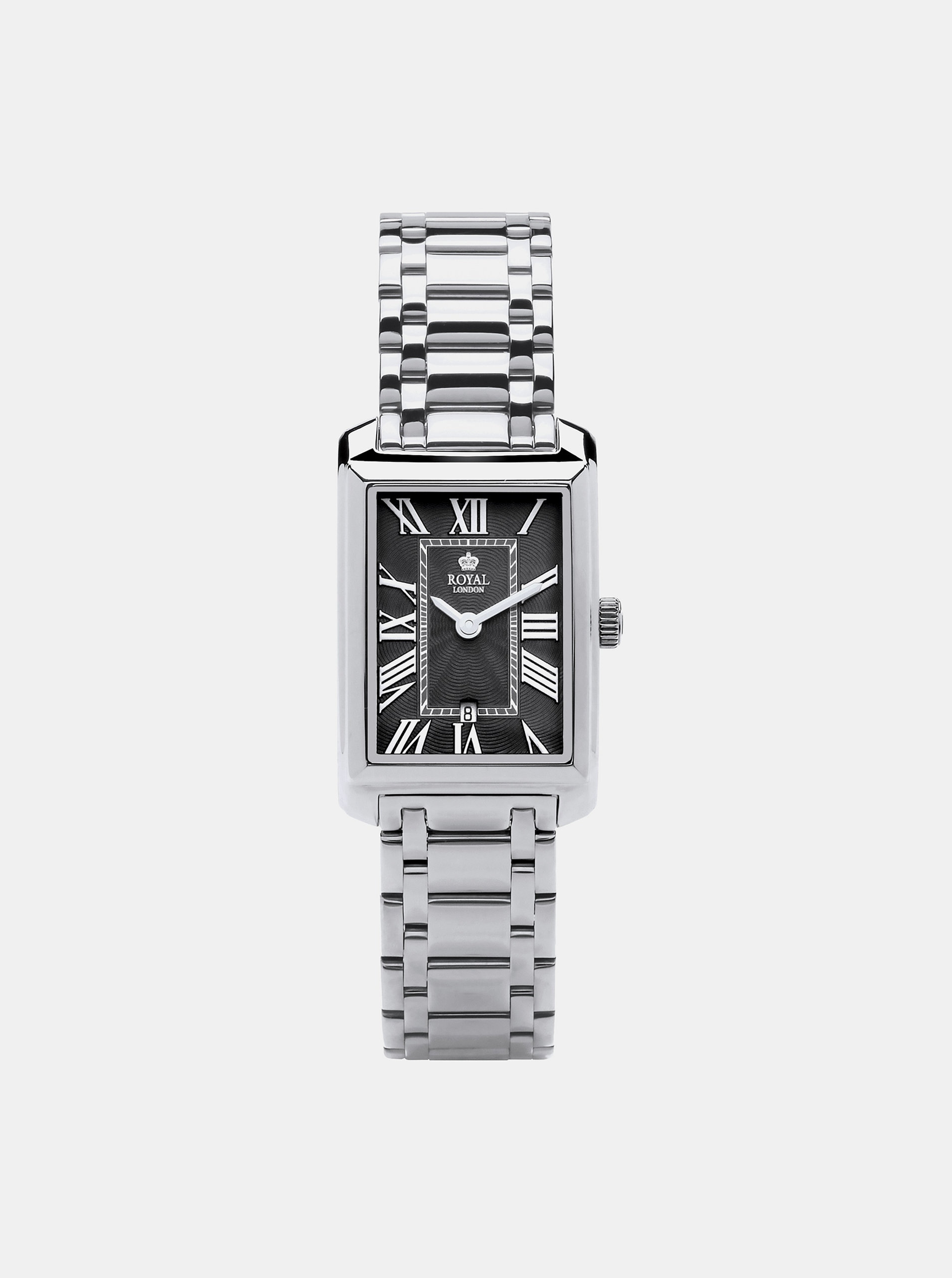 Dámské hodinky s nerezovým páskem ve stříbrné barvě Royal London 2018