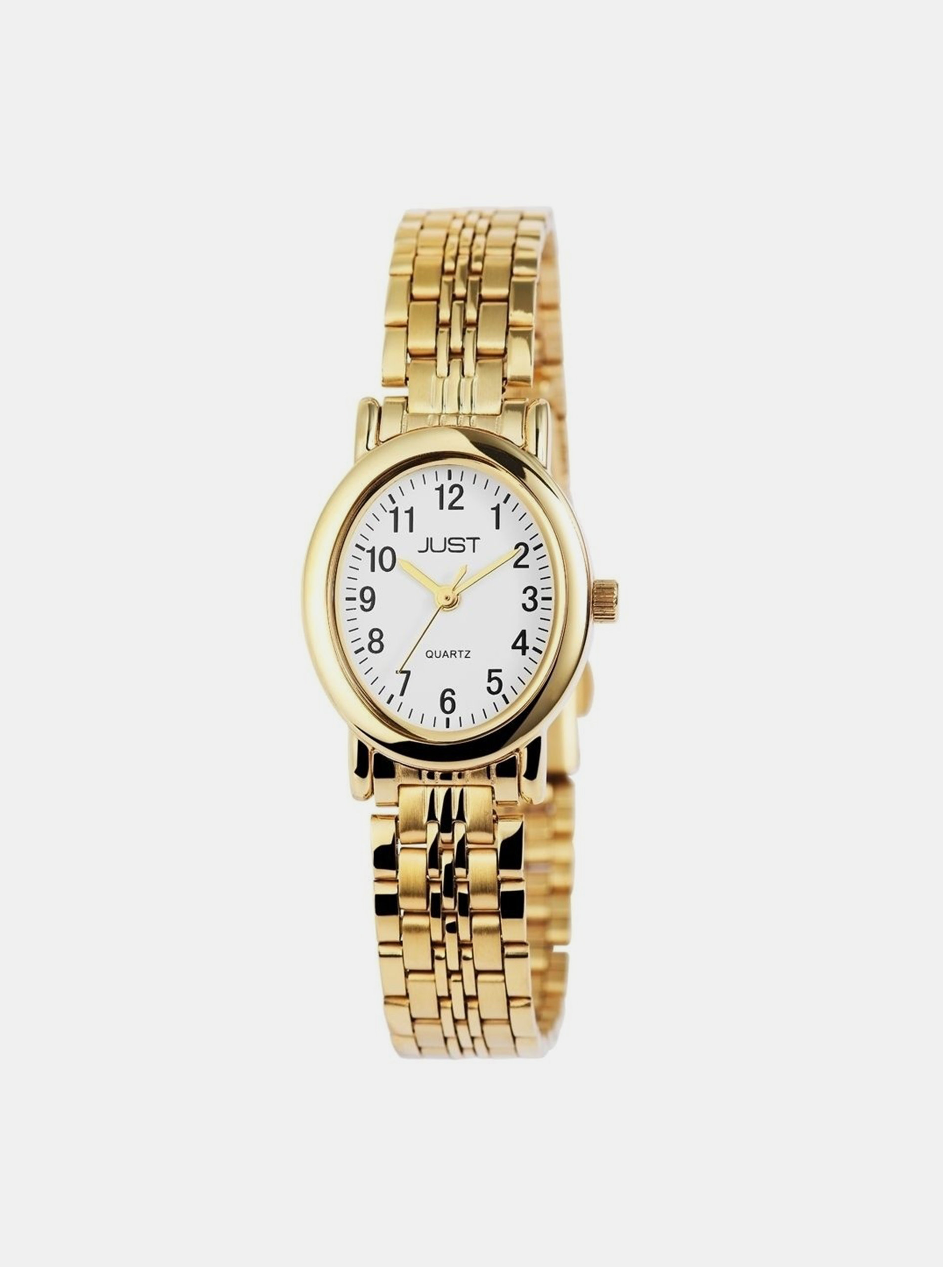 Fotografie Dámské hodinky s nerezovým páskem ve zlaté barvě Just