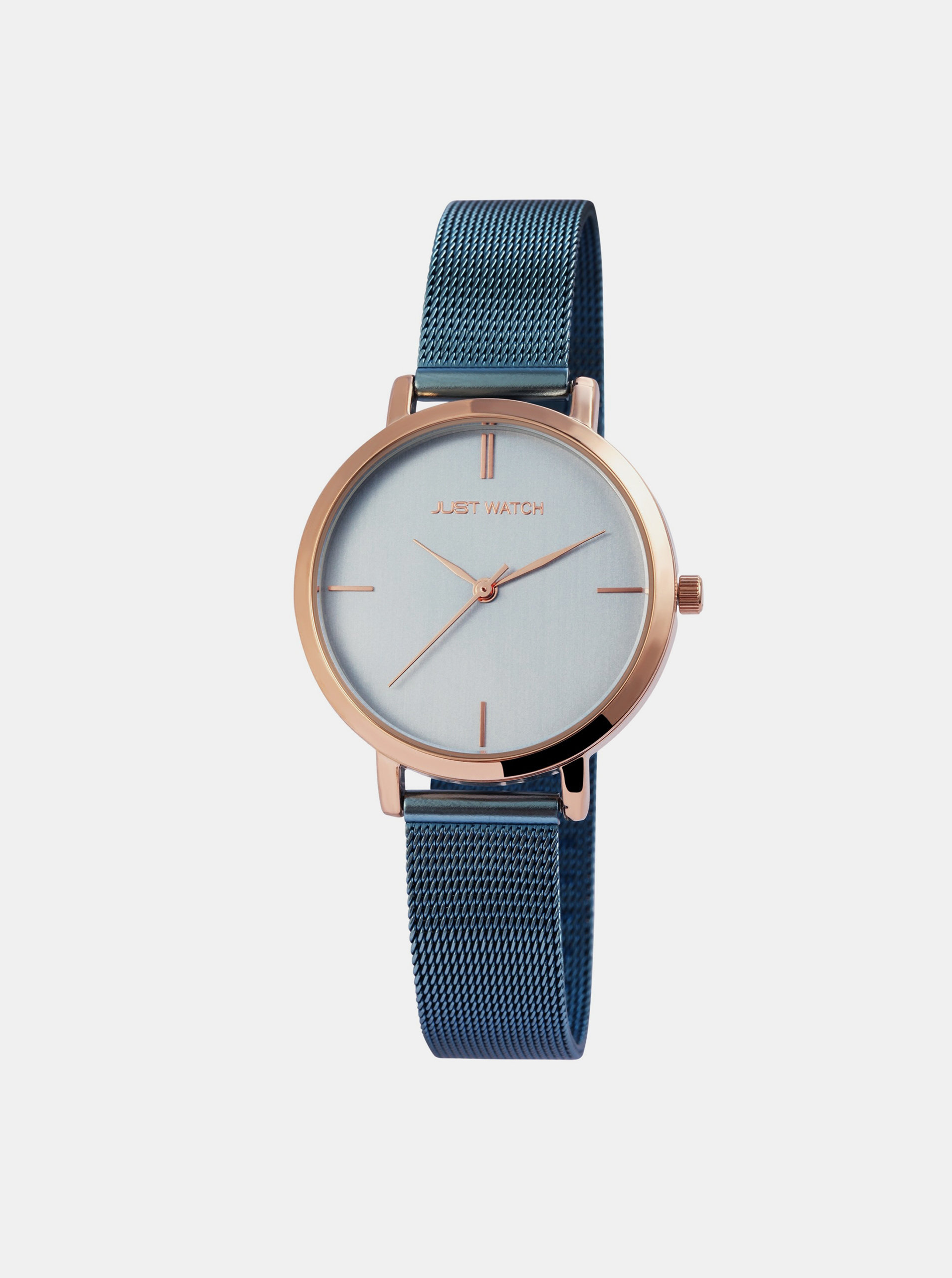 Dámské hodinky s nerezovým páskem v modré barvě Just Watch