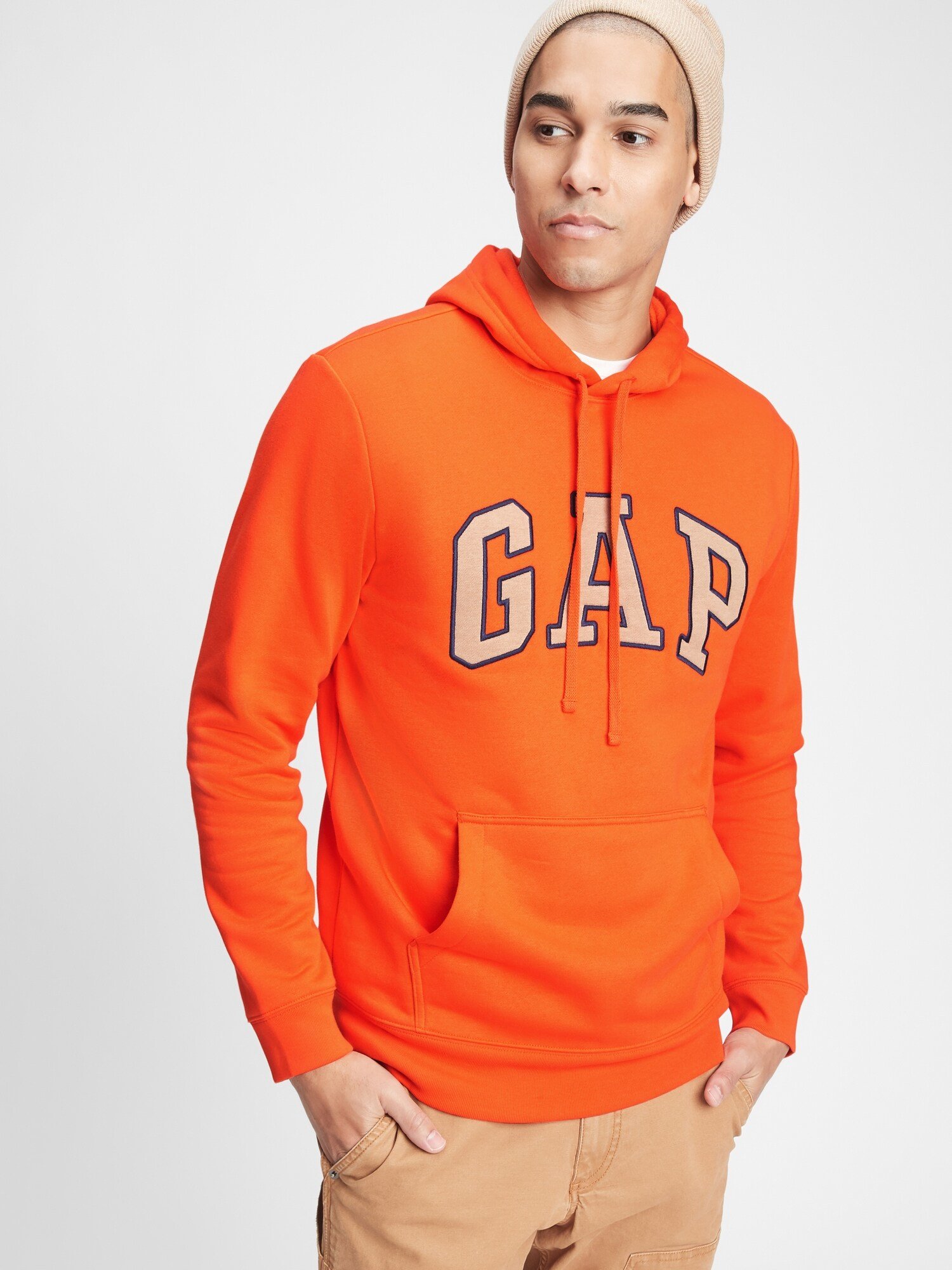 Oranžová pánská mikina GAP Logo