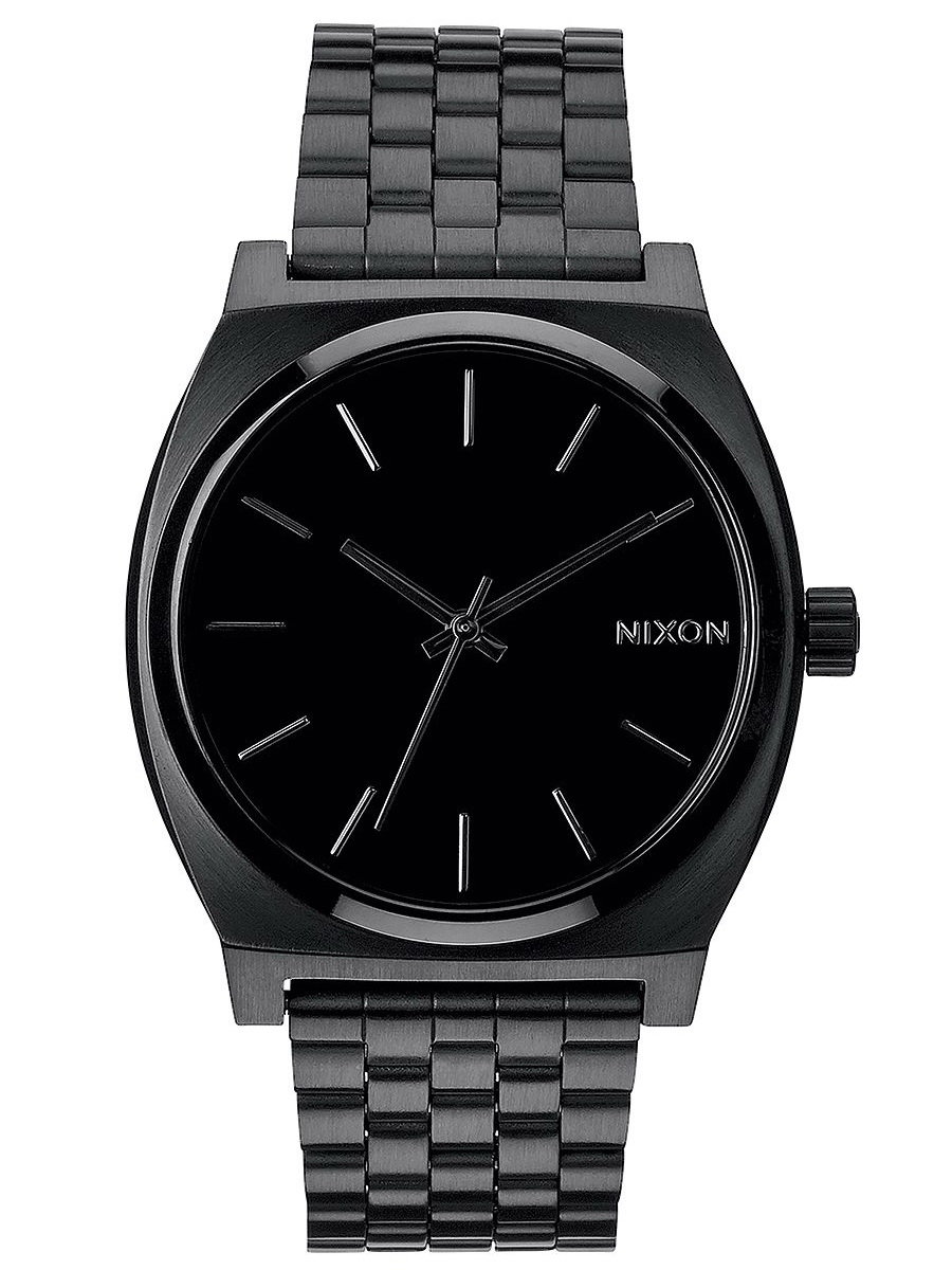 Nixon TIME TELLER ALLBLACK analogové sportovní hodinky - černá