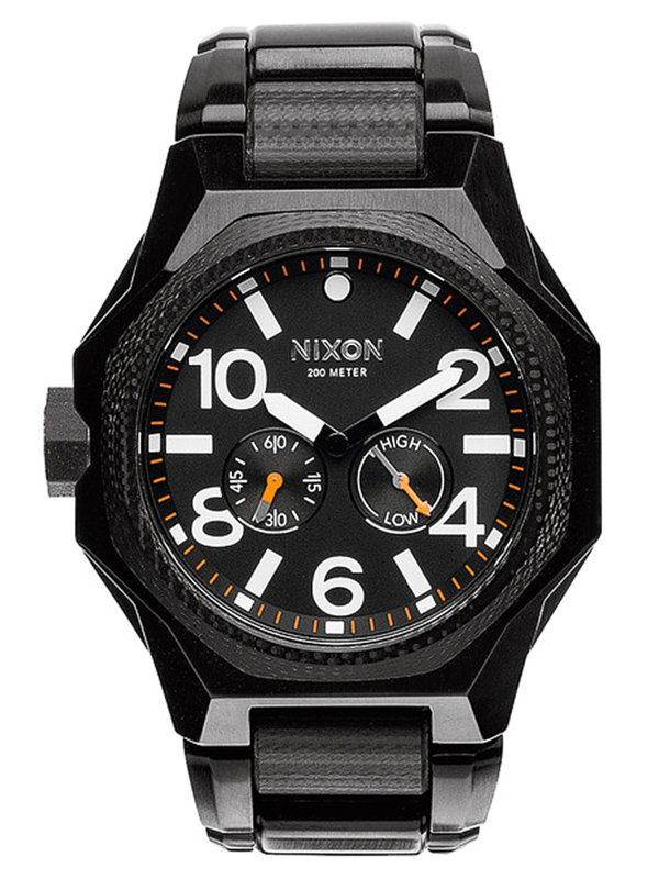 Nixon TANGENT ALLBLACK analogové sportovní hodinky - černá