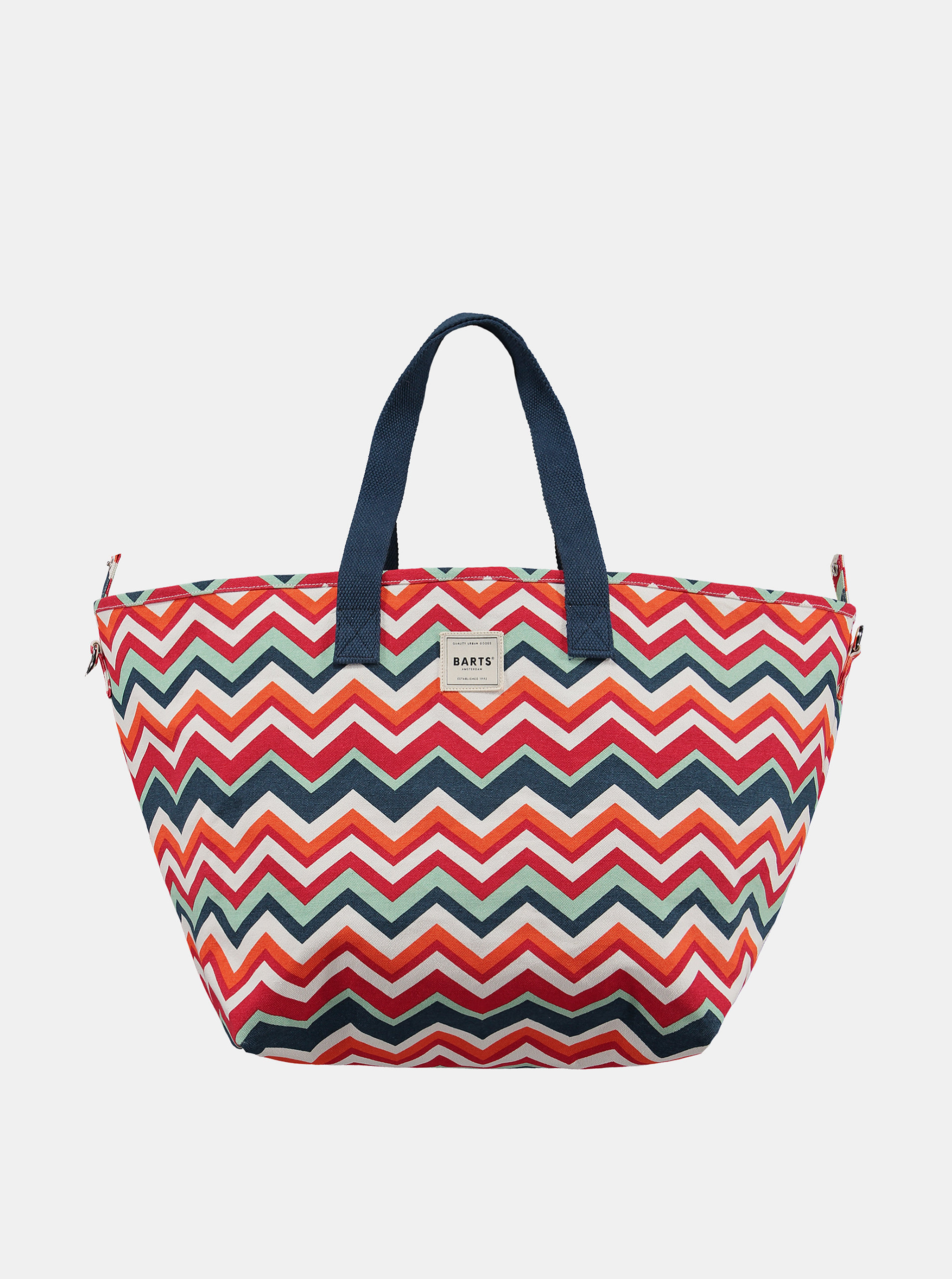 Modro-červená dámská vzorovaná plážová taška BARTS