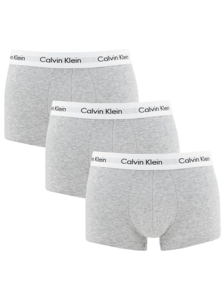 3PACK pánské boxerky Calvin Klein šedé