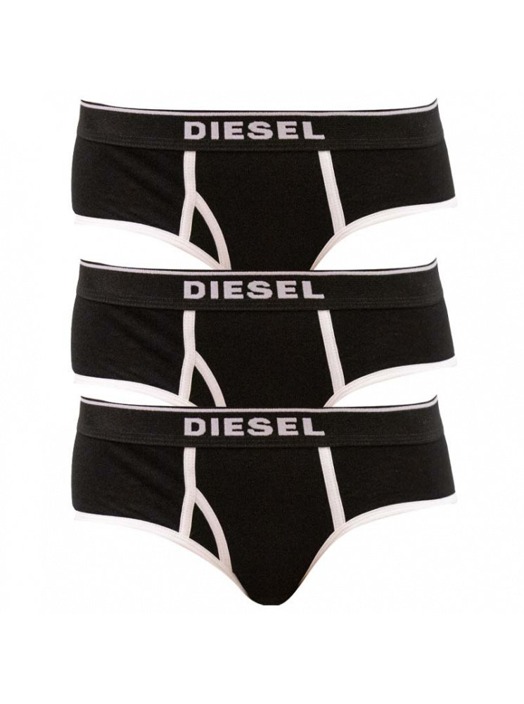 Fotografie 3PACK dámské kalhotky Diesel černé