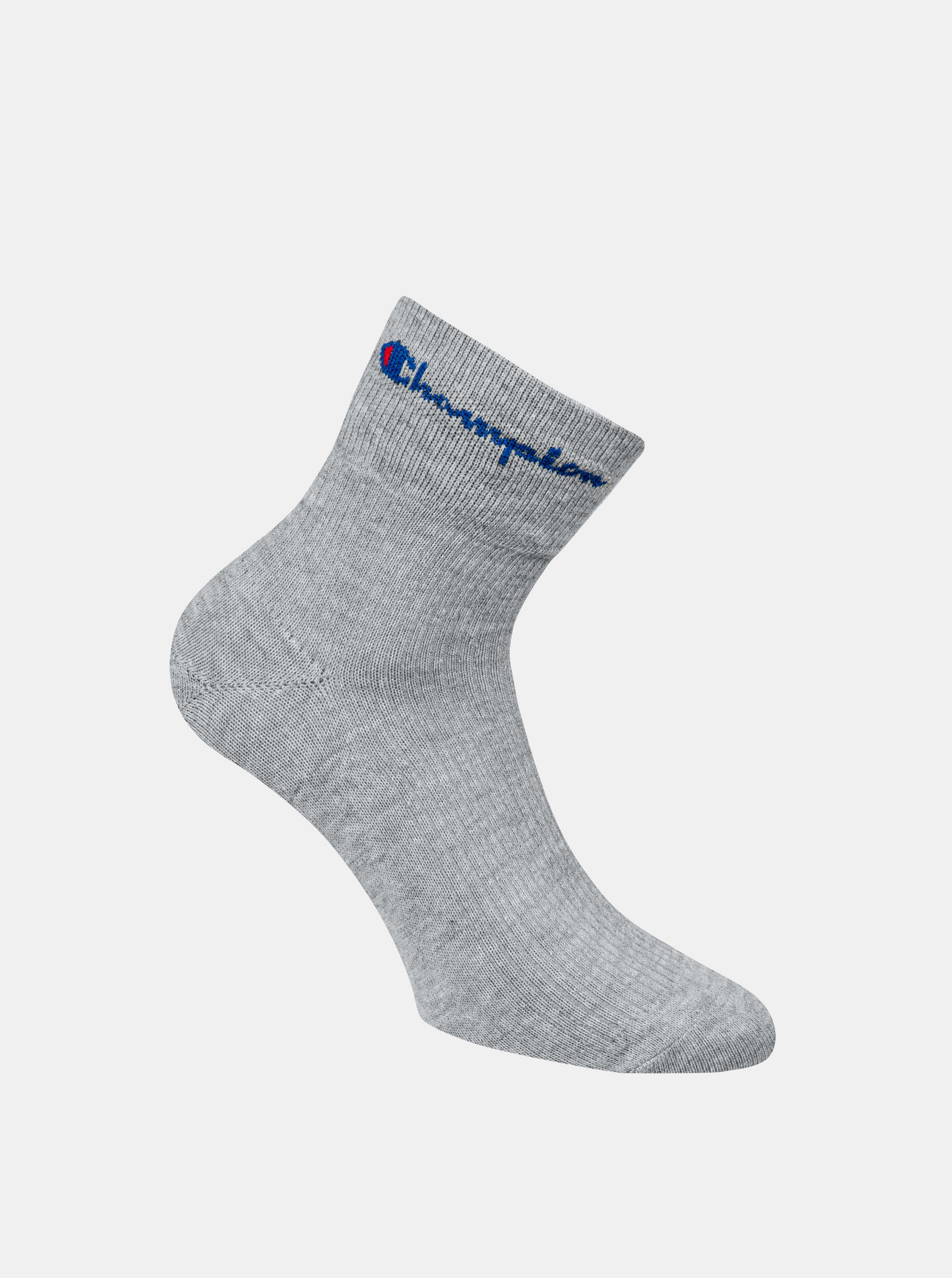 Fotografie CHAMPION ANKLE ROCHESTER REVERSE SOCKS - Sportovní kotníkové ponožky 1 pár - grey
