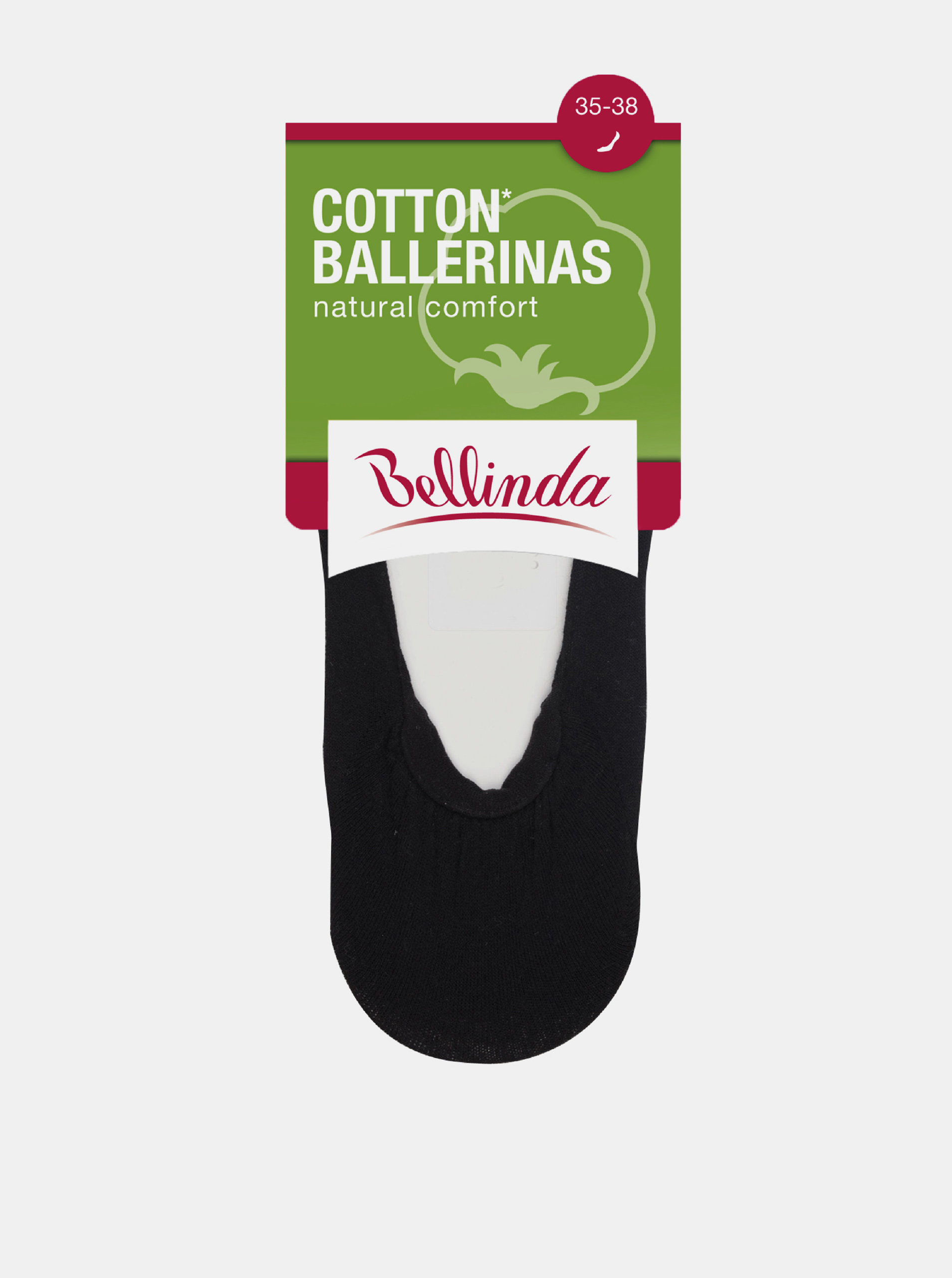 Dámské bavlněné balerínky COTTON BALLERINAS - Dámské bavlněné ponožky vhodné do balerínek - amber