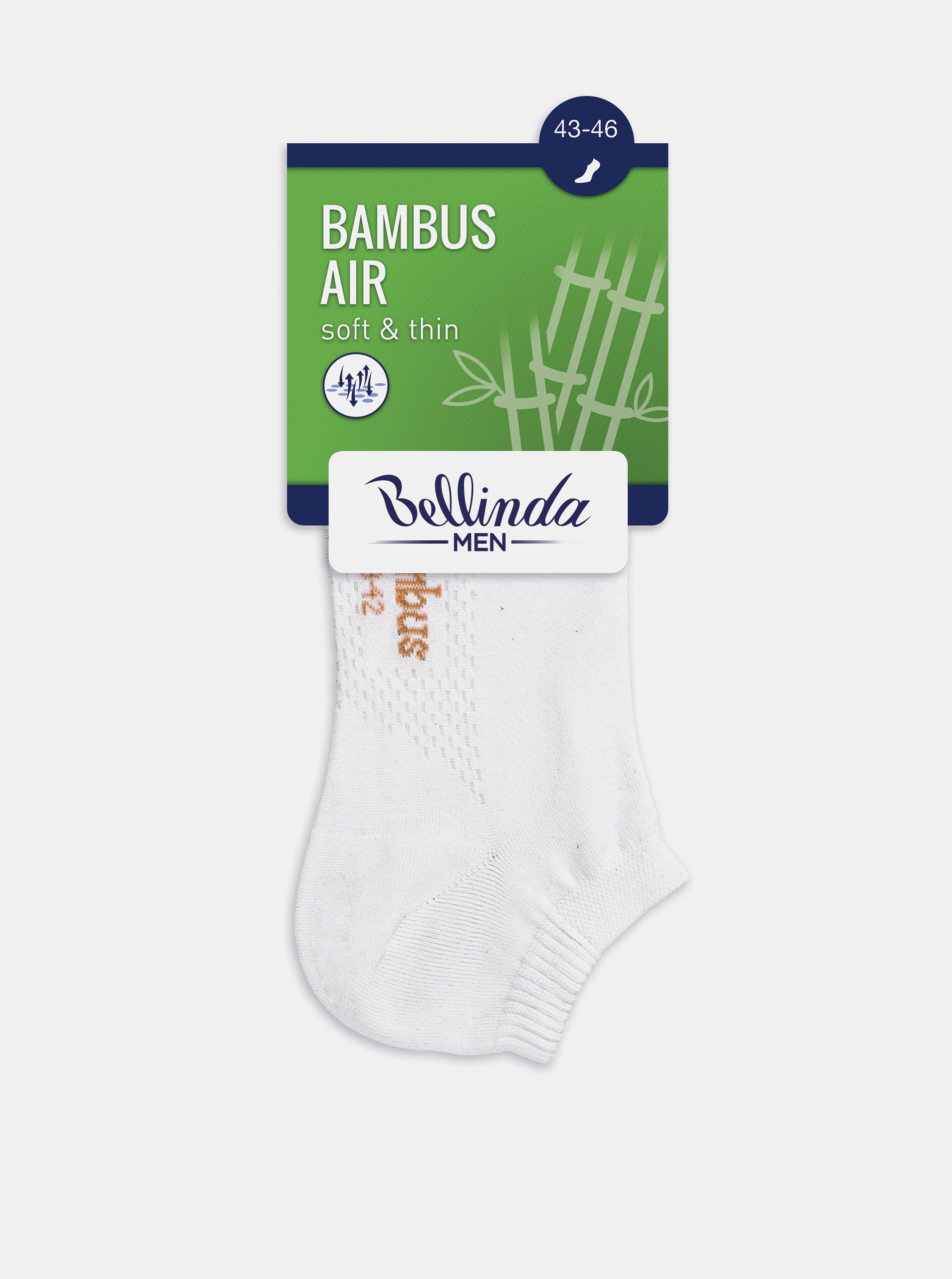 Fotografie Pánské nízké ponožky BAMBUS AIR IN-SHOE SOCKS - Krátké pánské bambusové ponožky - černá